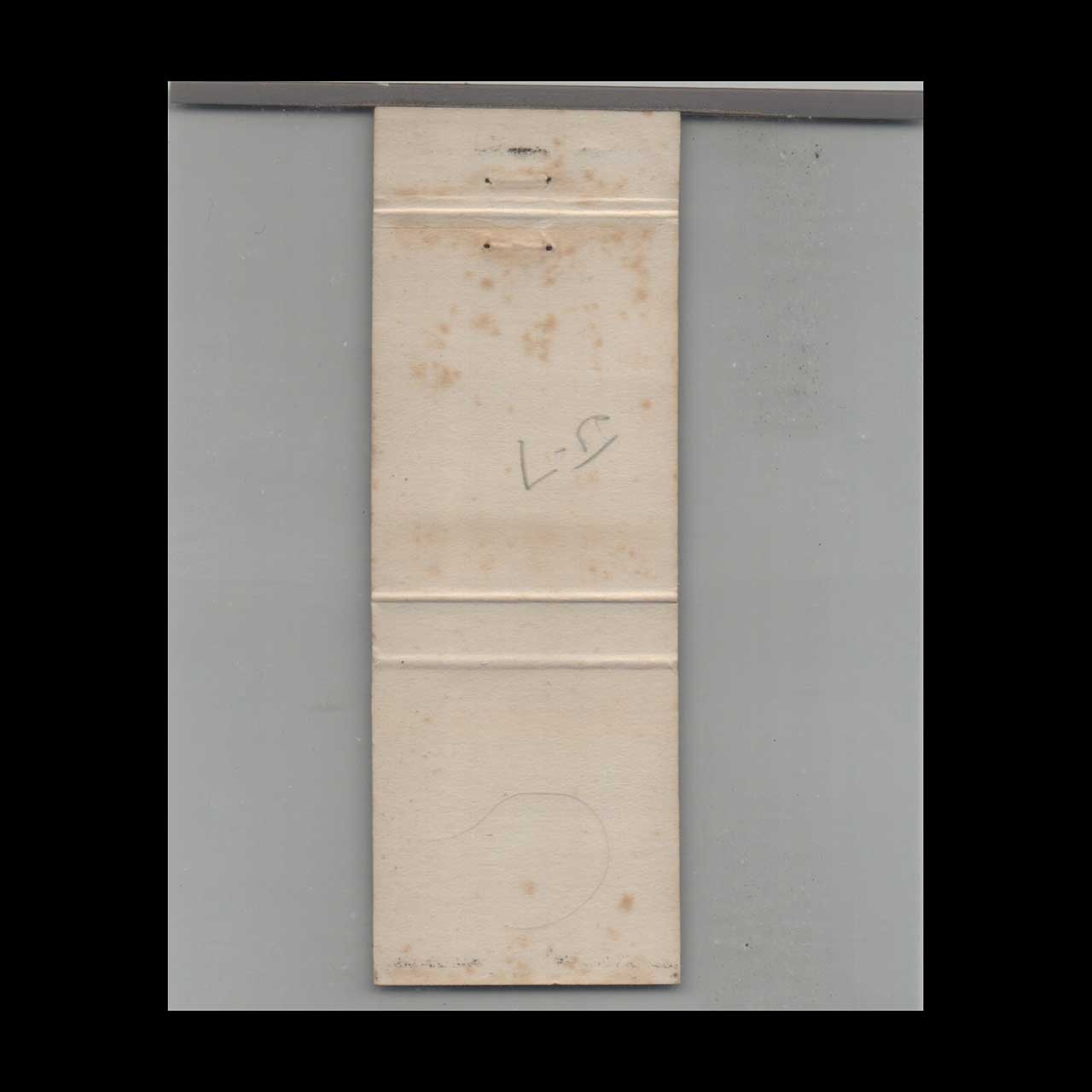 White Sands Restaurant Matchbook Cover Whitehall MI White Sands Restaurant Matchbook Cover Whitehall MI