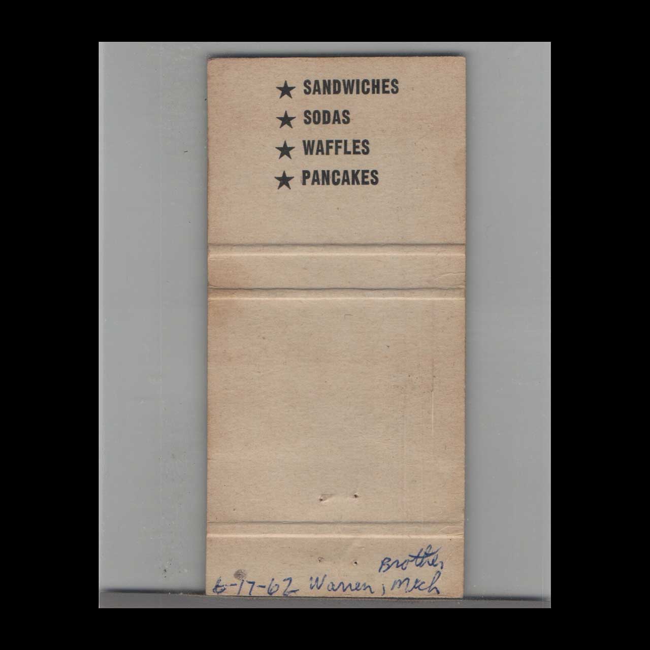 Matchbook Cover Miami Beach FL Patti & Sandys Restaurant Matchbook Cover Miami Beach FL Patti & Sandys Restaurant