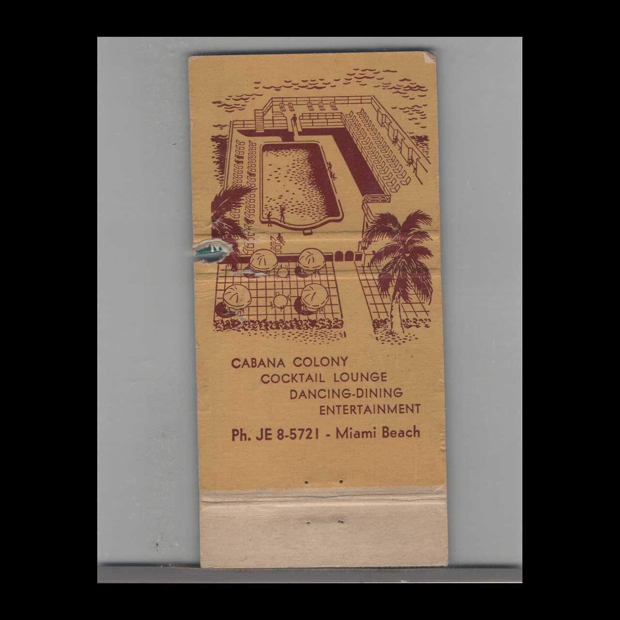 Matchbook Cover Miami Beach FL The New Promenade Hotel Matchbook Cover Miami Beach FL The New Promenade Hotel