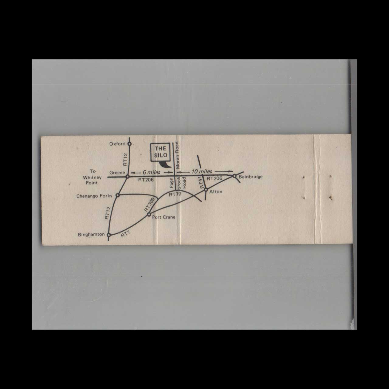 The Silo Restaurant Matchbook Cover Coventry NY The Silo Restaurant Matchbook Cover Coventry NY