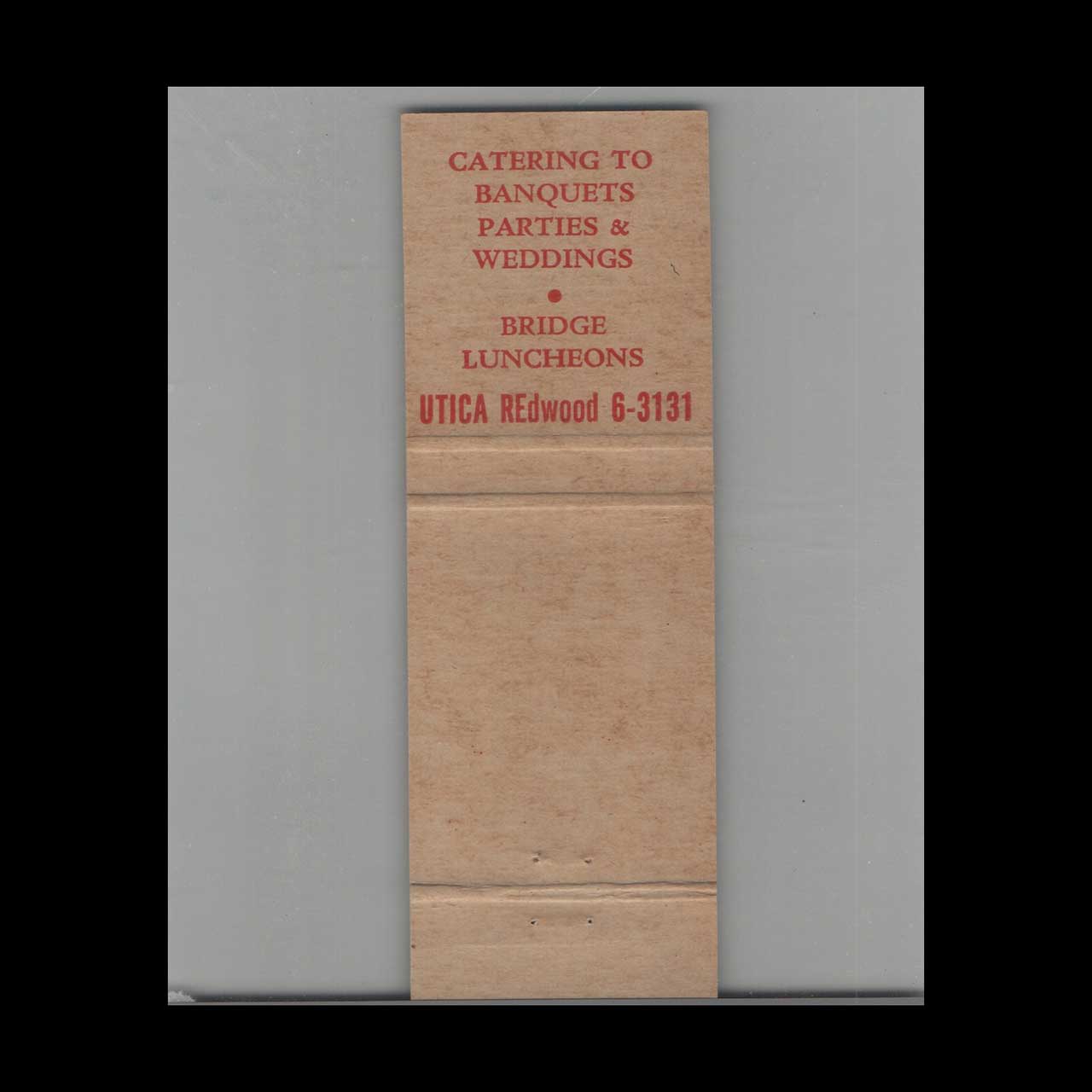 Harts Hill Inn Whitesboro Matchbook Cover Harts Hill Inn Whitesboro Matchbook Cover