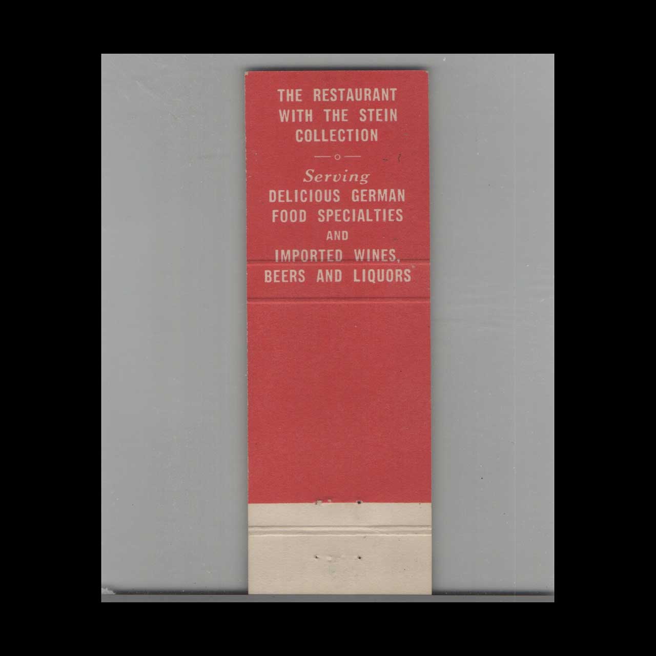 Student Prince Matchbook Cover The Fort Springfield MA Student Prince Matchbook Cover The Fort Springfield MA