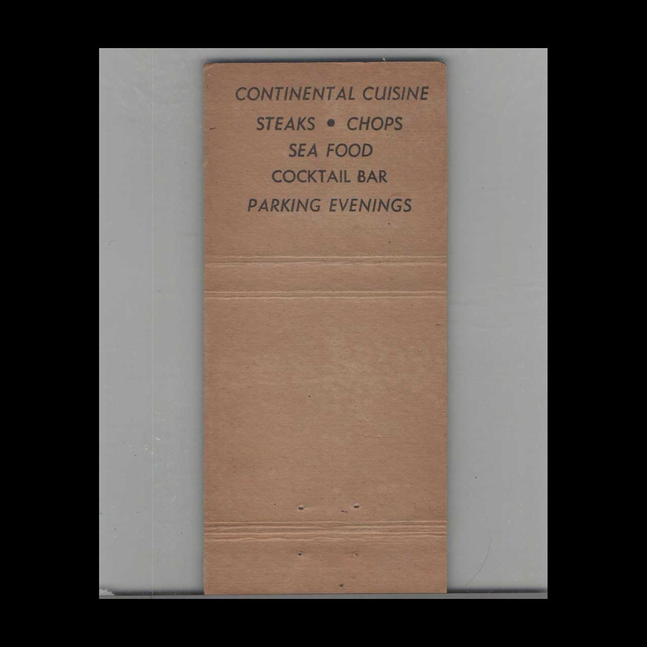 Matchbook Cover The Chesapeake House Madison Ave New York NY Matchbook Cover The Chesapeake House Madison Ave New York NY