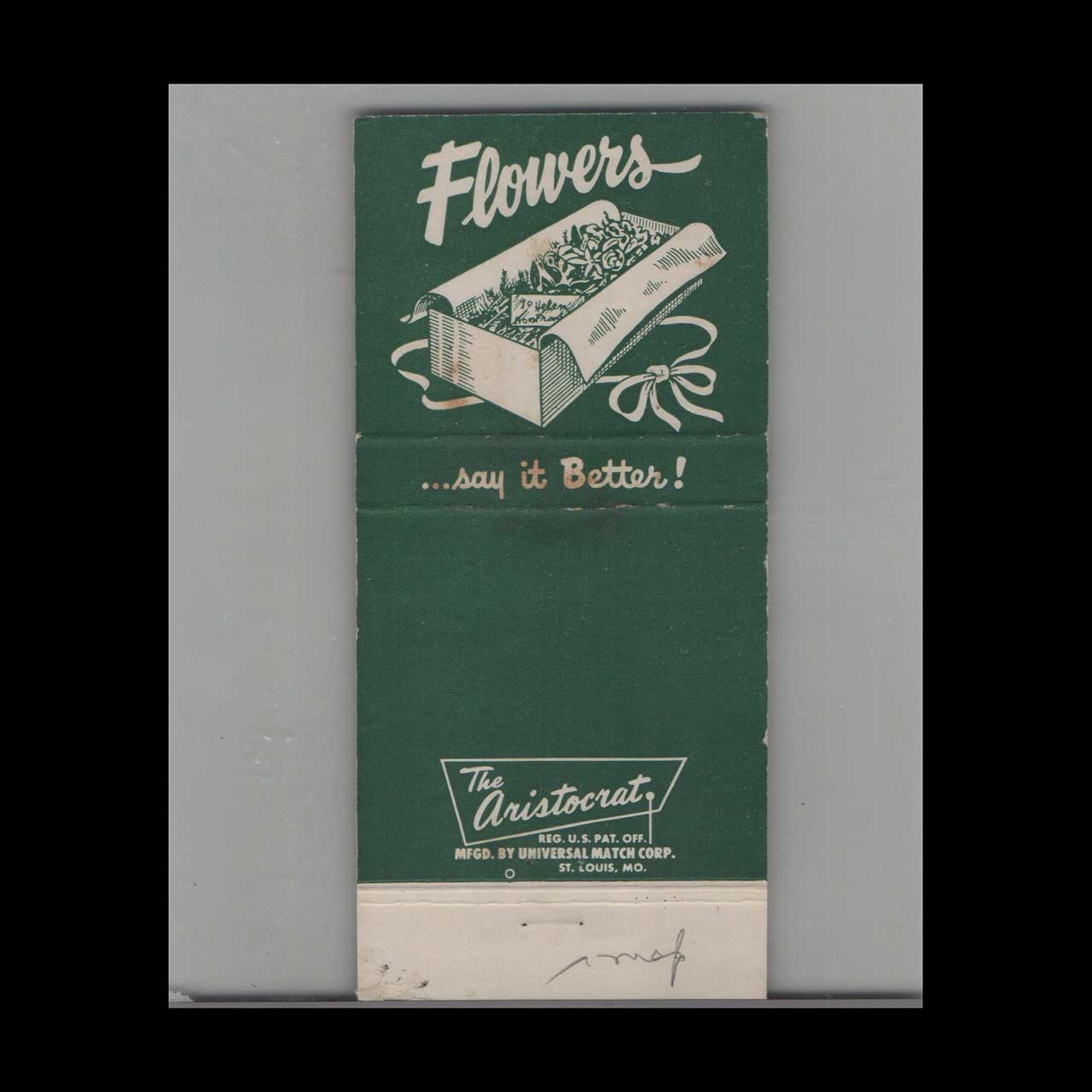 Matchbook Cover Jim Killian Florist Laramie WY Matchbook Cover Jim Killian Florist Laramie WY