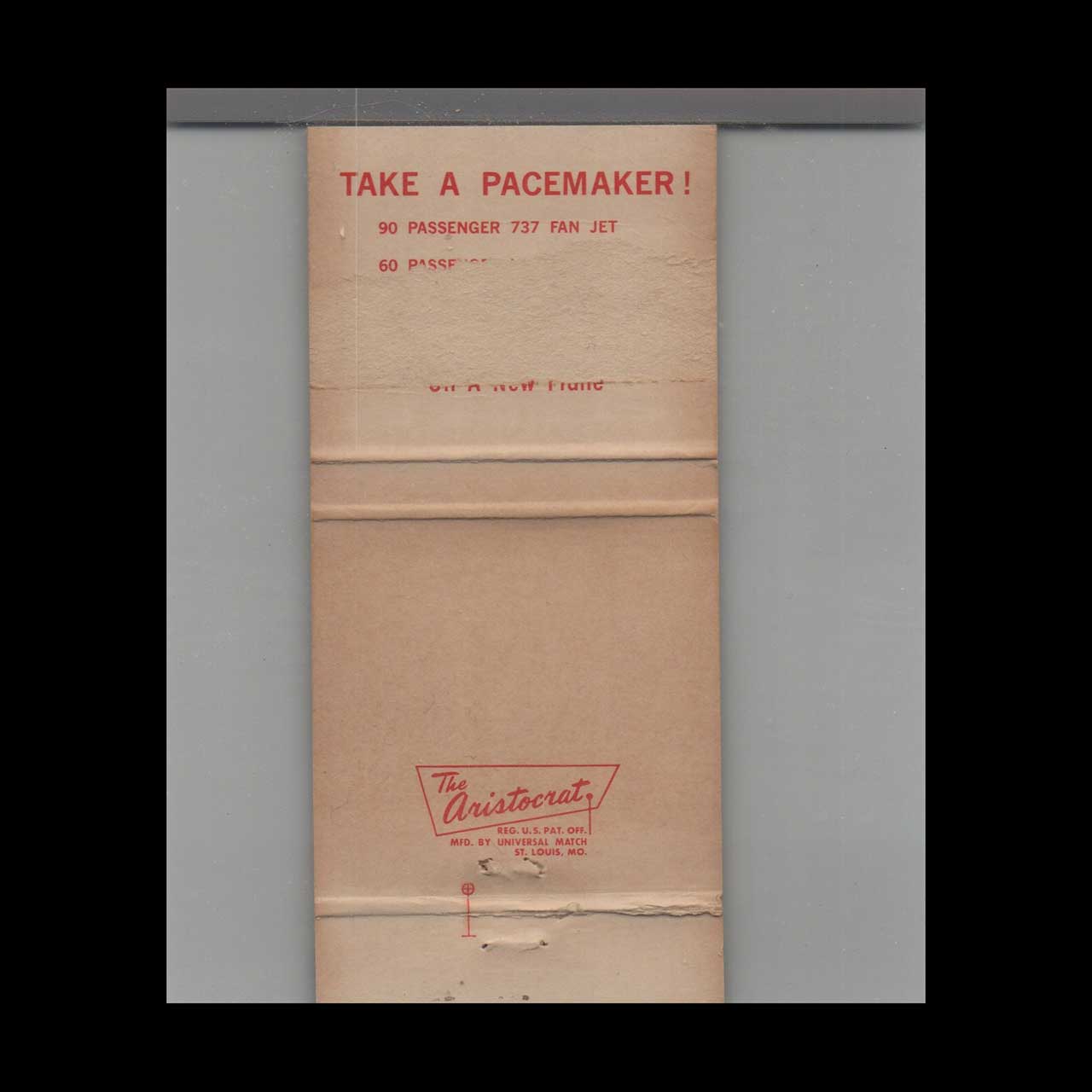 Piedmont Airlines Aviation Matchbook Cover Take A Pacemaker Piedmont Airlines Aviation Matchbook Cover Take A Pacemaker