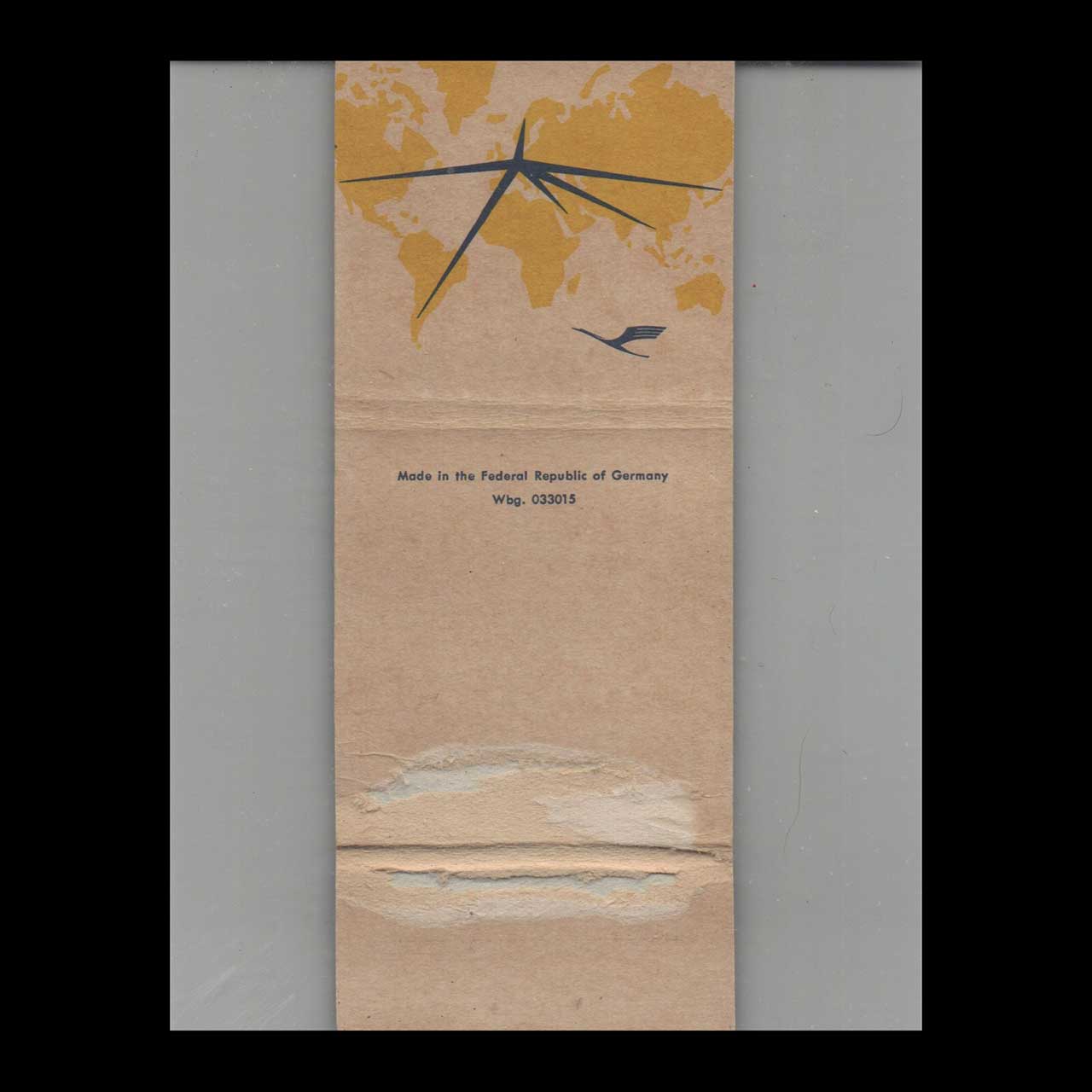 Lufthansa Airlines Boeing 707 Matchbook Cover Lufthansa Airlines Boeing 707 Matchbook Cover