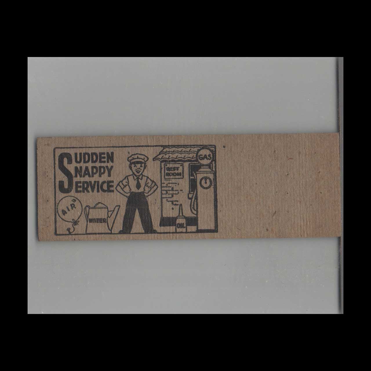 Atlantic Gas Station Matchbook Cover New Castle PA Atlantic Gas Station Matchbook Cover New Castle PA