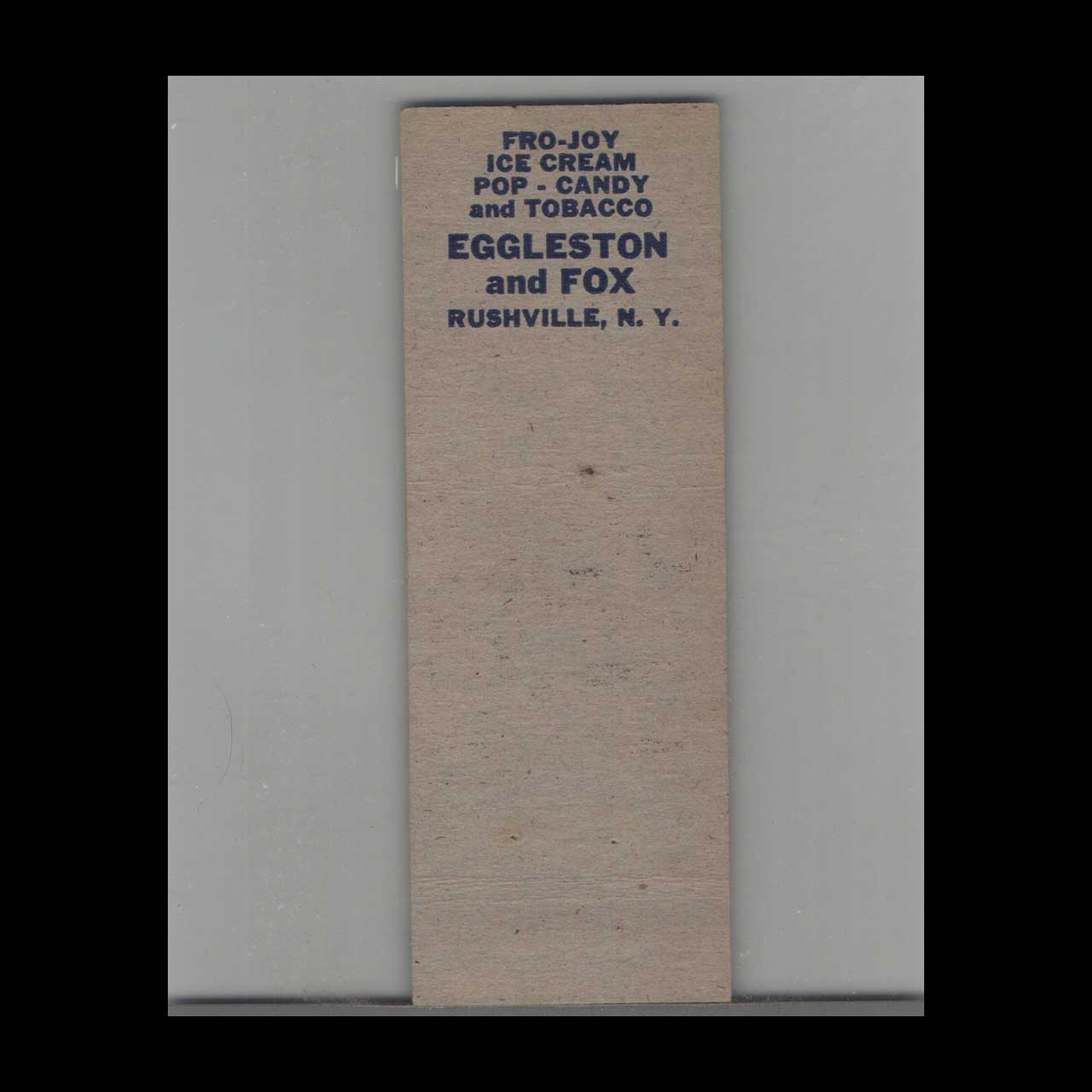 Atlantic Gas Station Matchbook Cover Rushville NY Atlantic Gas Station Matchbook Cover Rushville NY