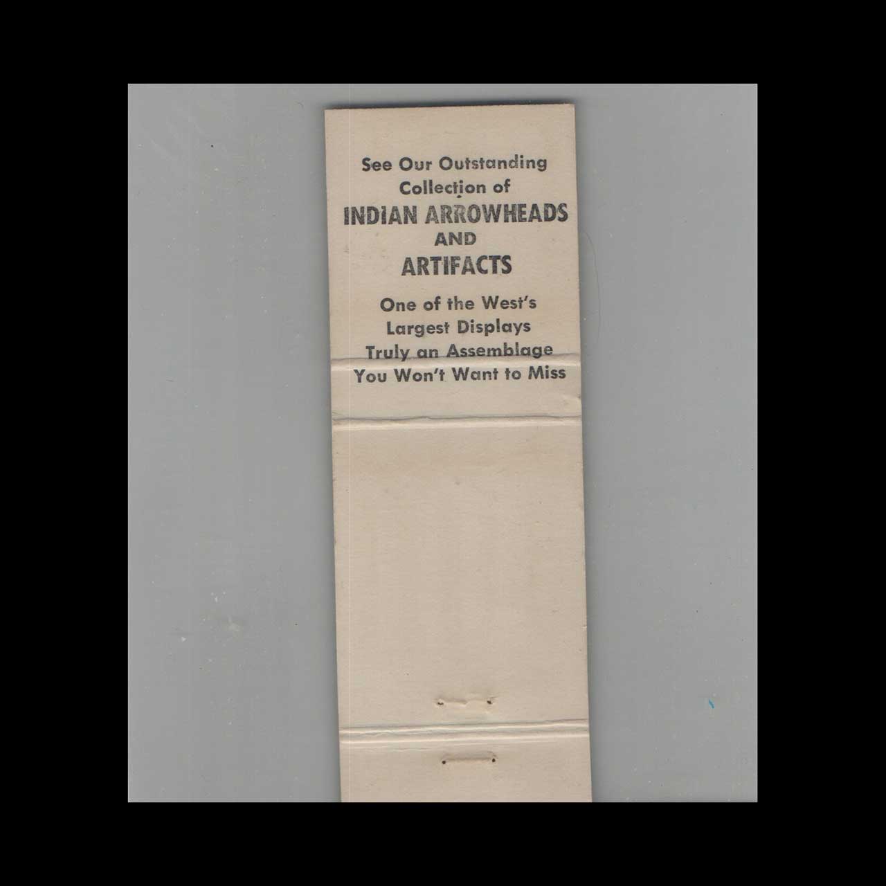 Indian Village Restaurant Wanatee Room Matchbook Cover Indian Village Restaurant Wanatee Room Matchbook Cover