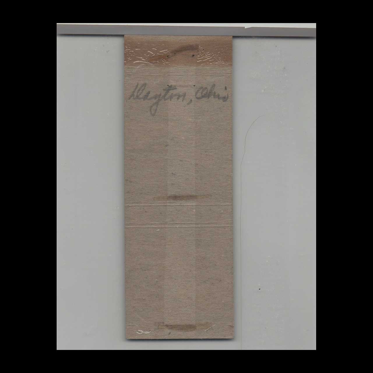 Wilbur Wright Patterson Field Officers Club Matchbook Cover Wilbur Wright Patterson Field Officers Club Matchbook Cover