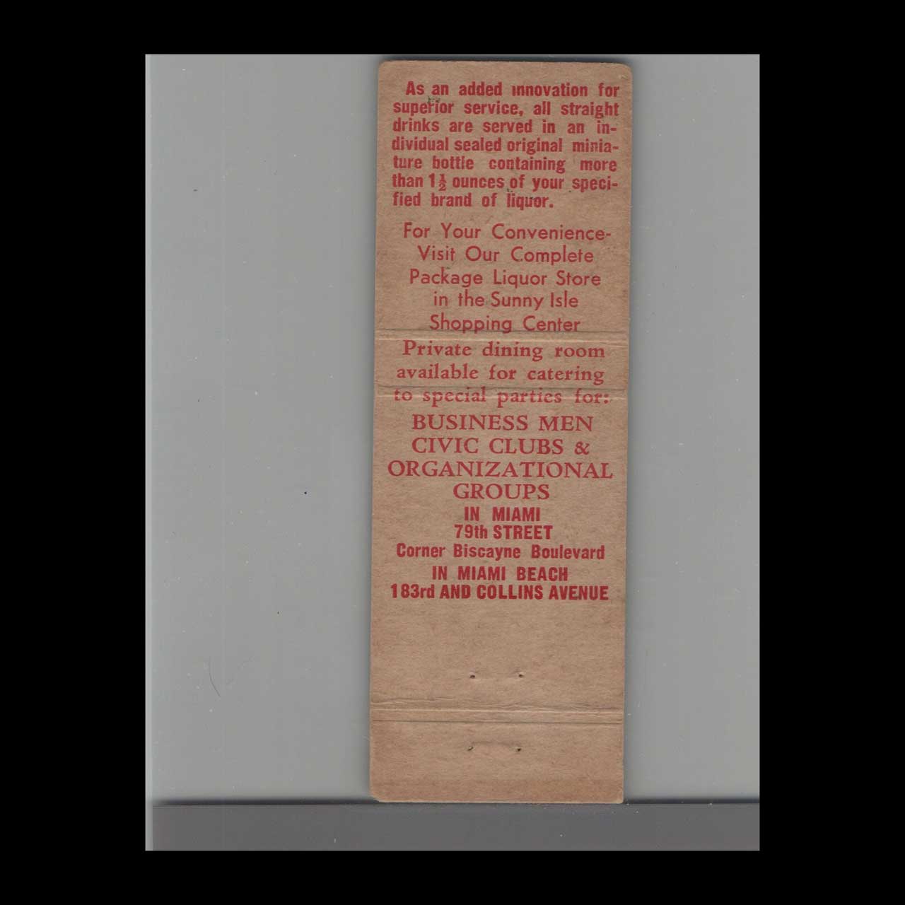 Arthur Maisels Coffee Shop Miami Beach Matchbook Cover Arthur Maisels Coffee Shop Miami Beach Matchbook Cover