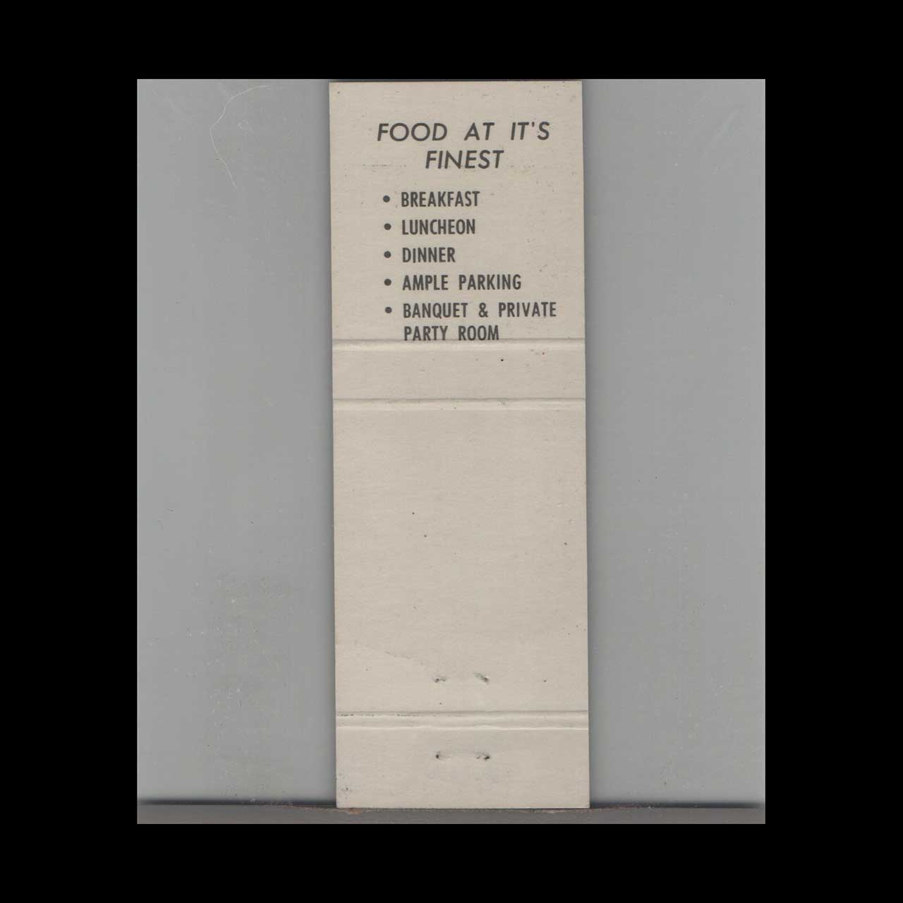 The Forum Restaurant Paramus NJ Matchbook Cover The Forum Restaurant Paramus NJ Matchbook Cover