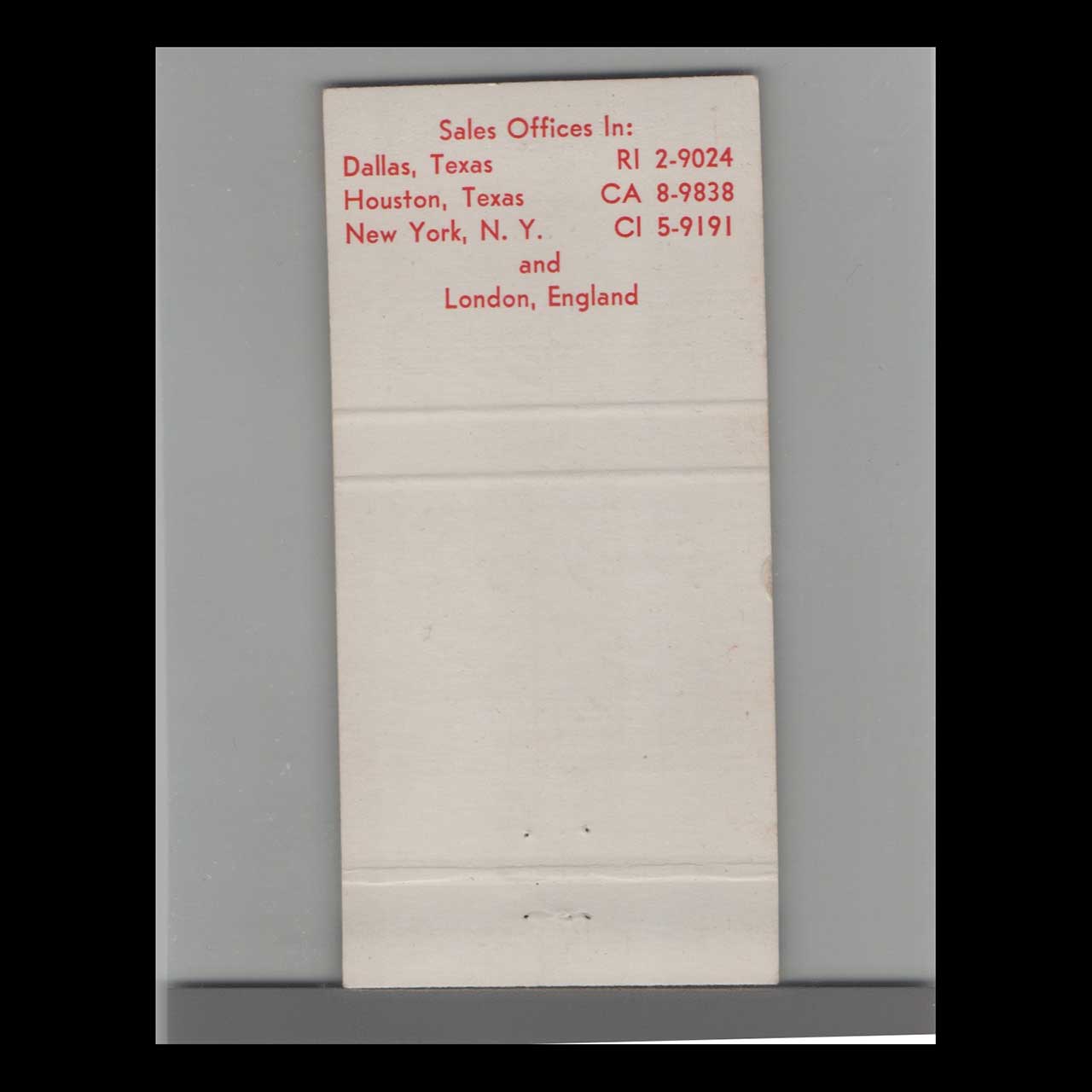 Speedy Galvez Port of Galveston Matchbook Cover Speedy Galvez Port of Galveston Matchbook Cover