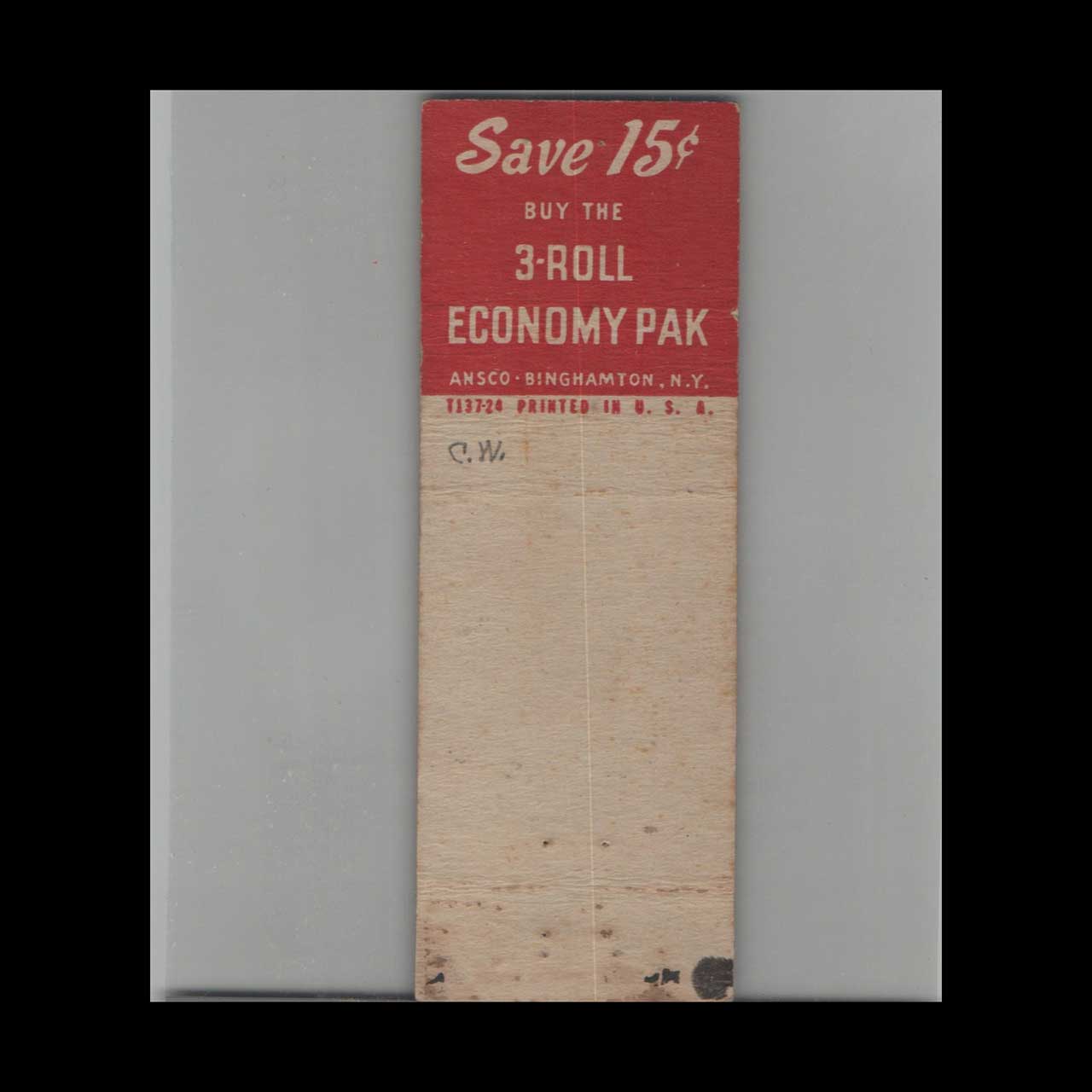 Matchbook Cover Ansco All Weather Film Binghamton NY Matchbook Cover Ansco All Weather Film Binghamton NY