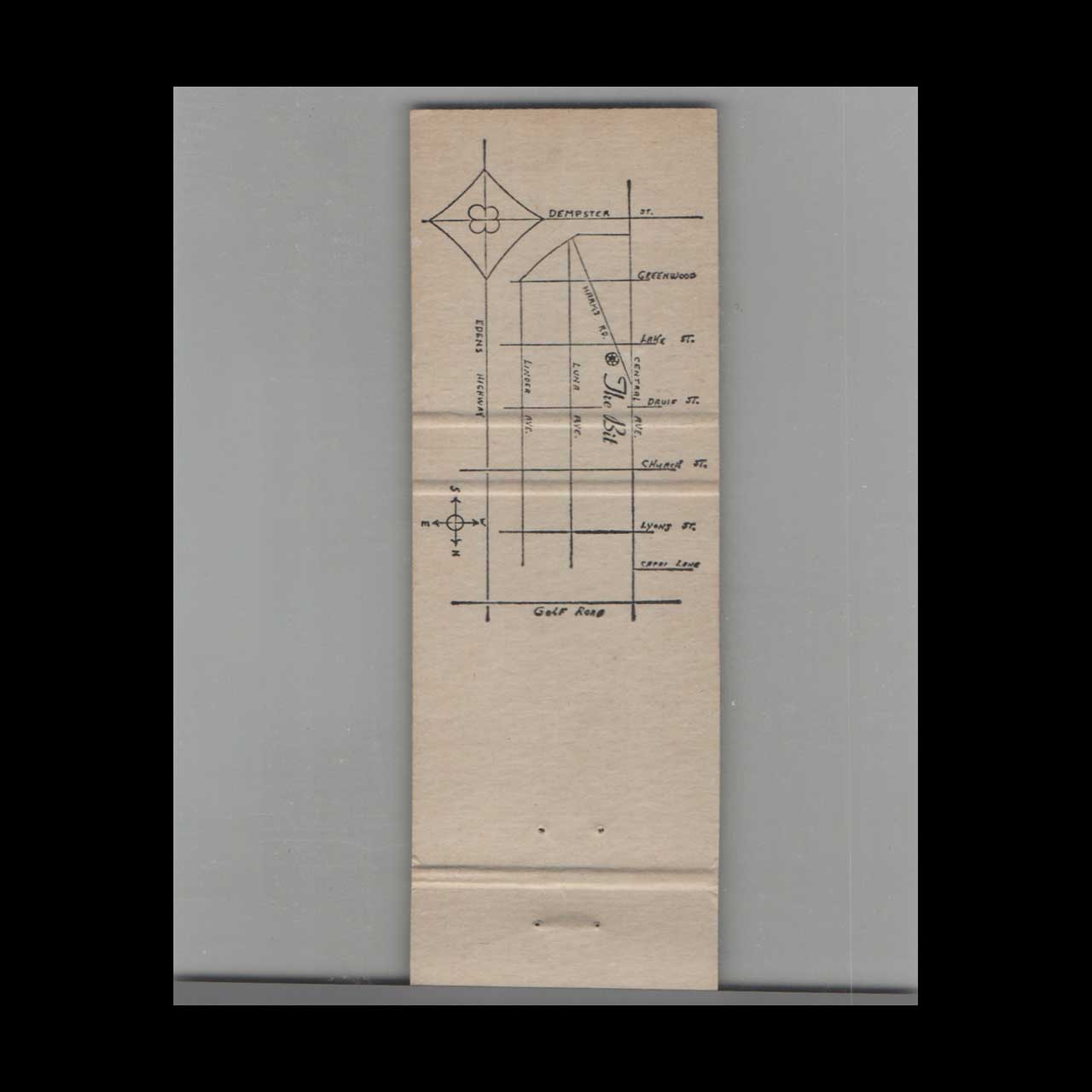 The Bit Restaurant & Lounge Morton Grove Matchbook Cover The Bit Restaurant & Lounge Morton Grove Matchbook Cover