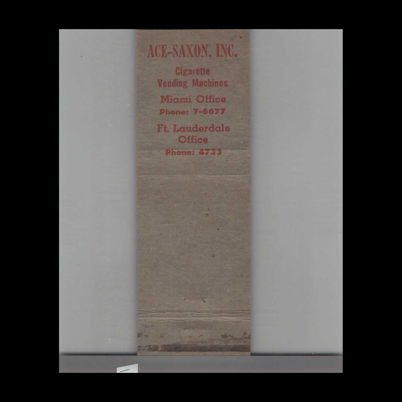 WGBS AM 710 Don Butler Matchbook Cover WGBS AM 710 Don Butler Matchbook Cover