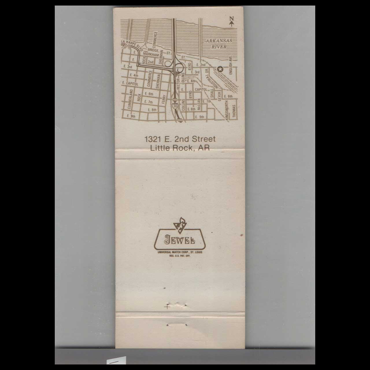 SOB Restaurant Matchbook Cover Little Rock AR SOB Restaurant Matchbook Cover Little Rock AR