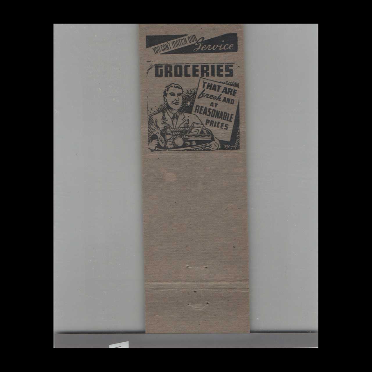 Matchbook Cover Klines Food Market Pleasureville Matchbook Cover Klines Food Market Pleasureville