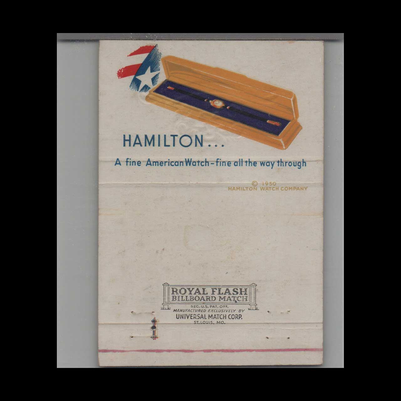 Hamilton Watches Matchbook Cover Klahrs Jewelry Middletown PA Hamilton Watches Matchbook Cover Klahrs Jewelry Middletown PA