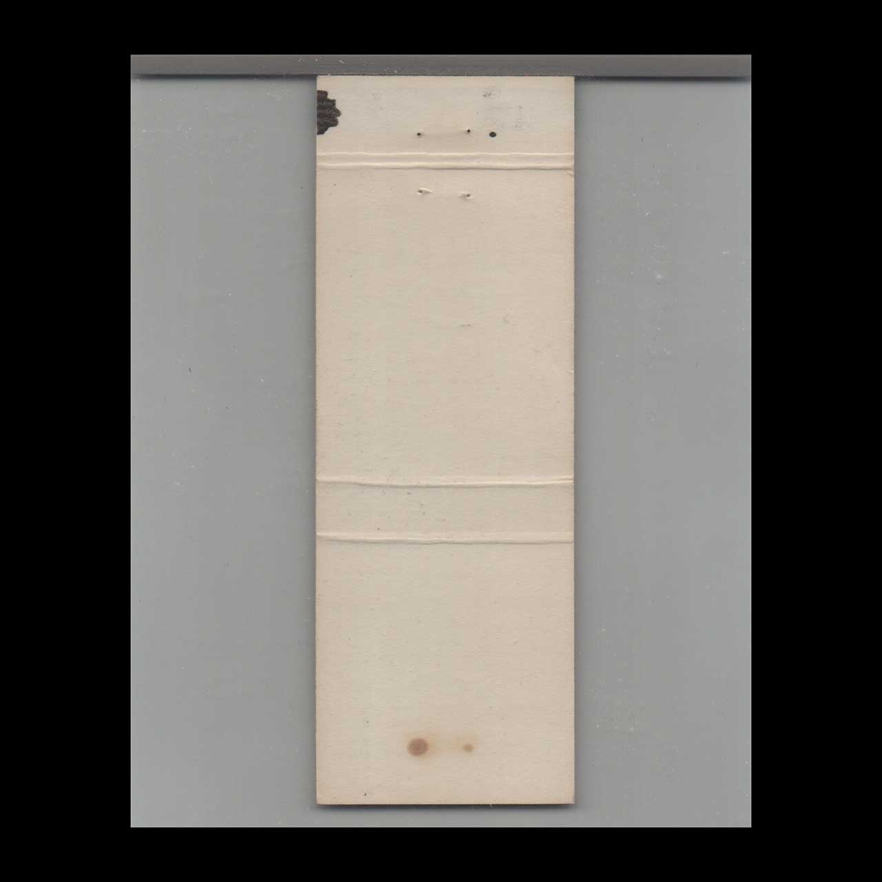 Matchbook Cover Tomahawk Hotel Green River WY White Matchbook Cover Tomahawk Hotel Green River WY White