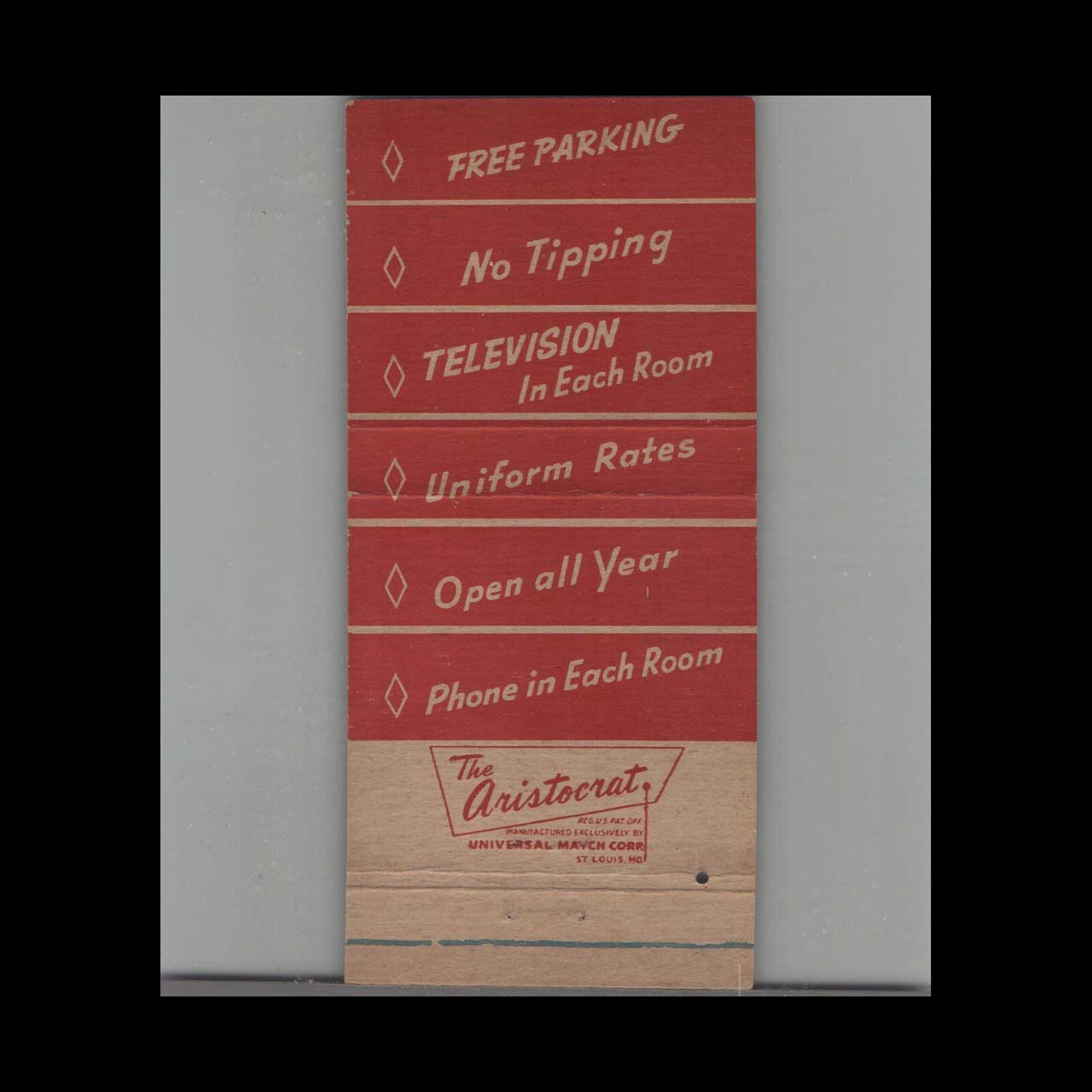 Mohawk Manor Motor Hotel Buffalo NY Matchbook Cover Mohawk Manor Motor Hotel Buffalo NY Matchbook Cover