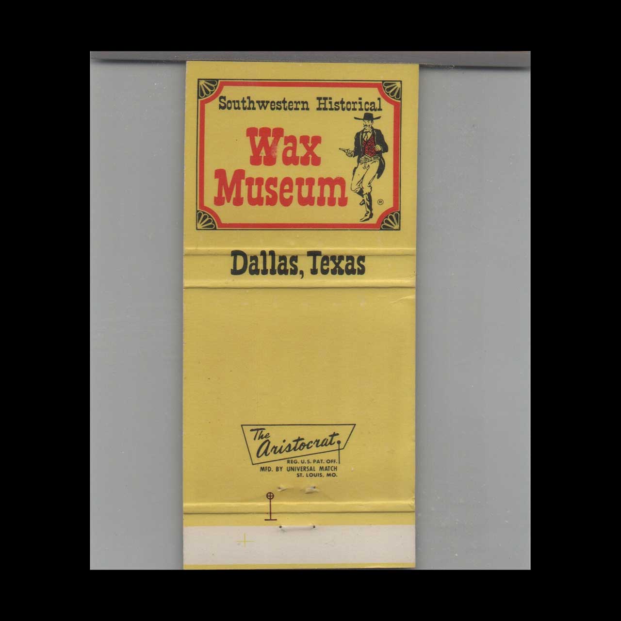 Jesse James Gang Matchbook Cover Dallas TX Jesse James Gang Matchbook Cover Dallas TX