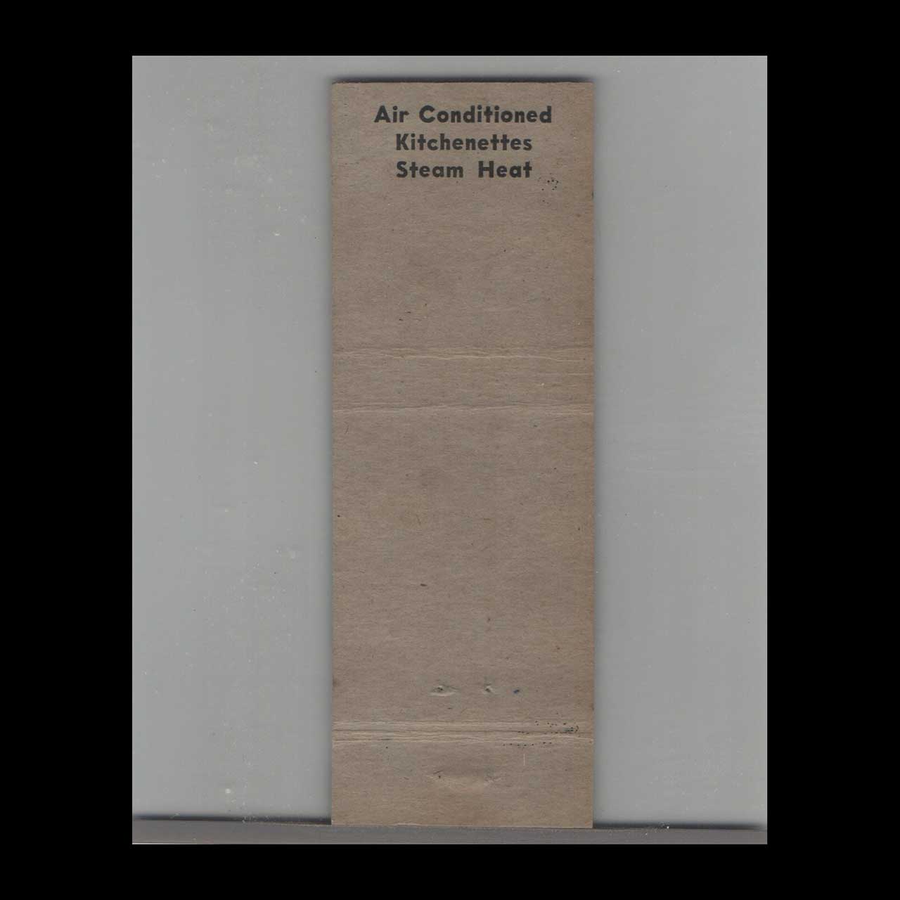 Matchbook Cover Terrace Court Nashville TN Matchbook Cover Terrace Court Nashville TN