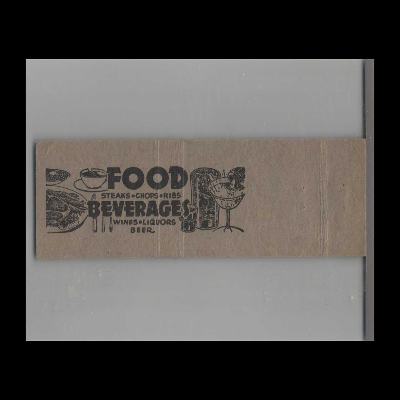 Matchbook Cover Park Hotel New Oxford PA Matchbook Cover Park Hotel New Oxford PA