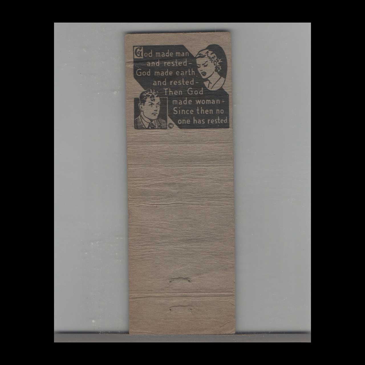 Matchbook Cover Connies Grill Pine Hill NJ Matchbook Cover Connies Grill Pine Hill NJ