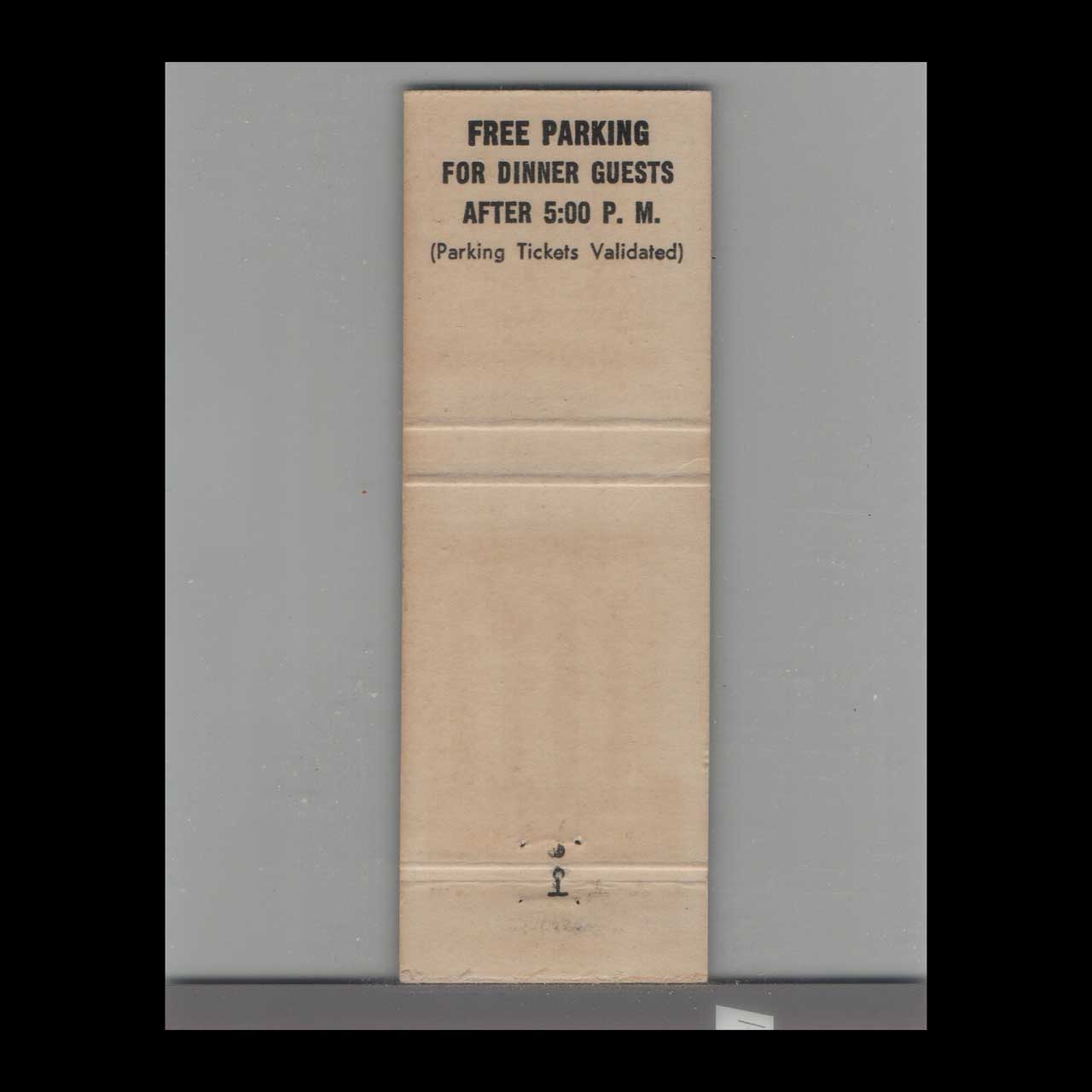 Matchbook Cover Miami FL Biscayne Bar & Restaurant Matchbook Cover Miami FL Biscayne Bar & Restaurant