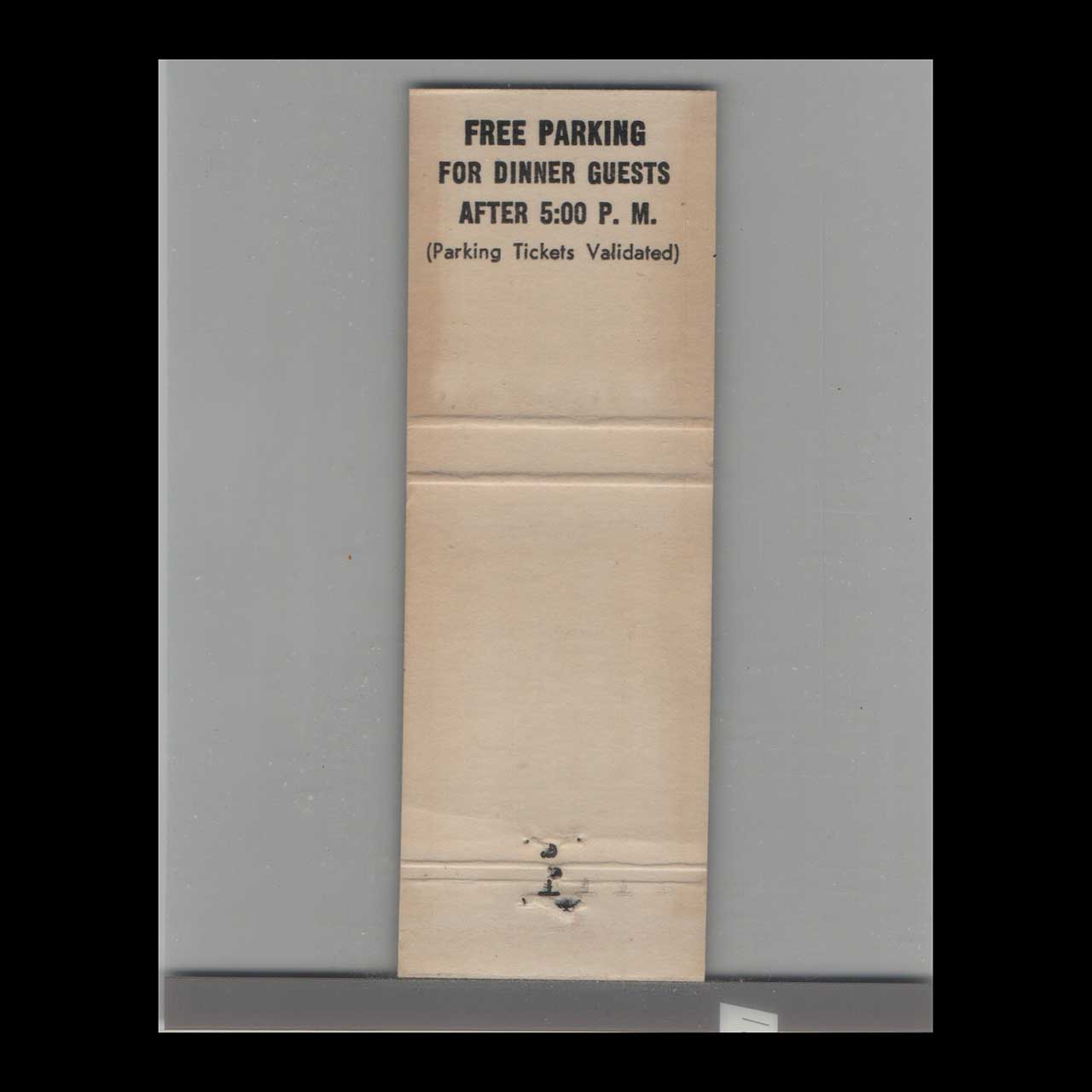 Biscayne Bar & Restaurant Matchbook Cover Miami FL Biscayne Bar & Restaurant Matchbook Cover Miami FL