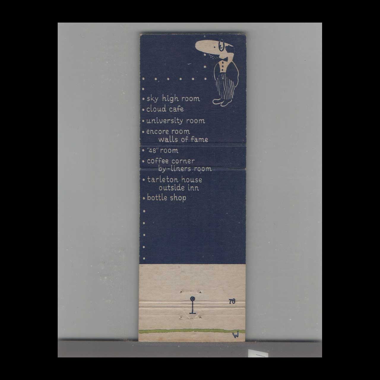 Matchbook Cover Miami FL Dupont Plaza Hotel Silver Matchbook Cover Miami FL Dupont Plaza Hotel Silver