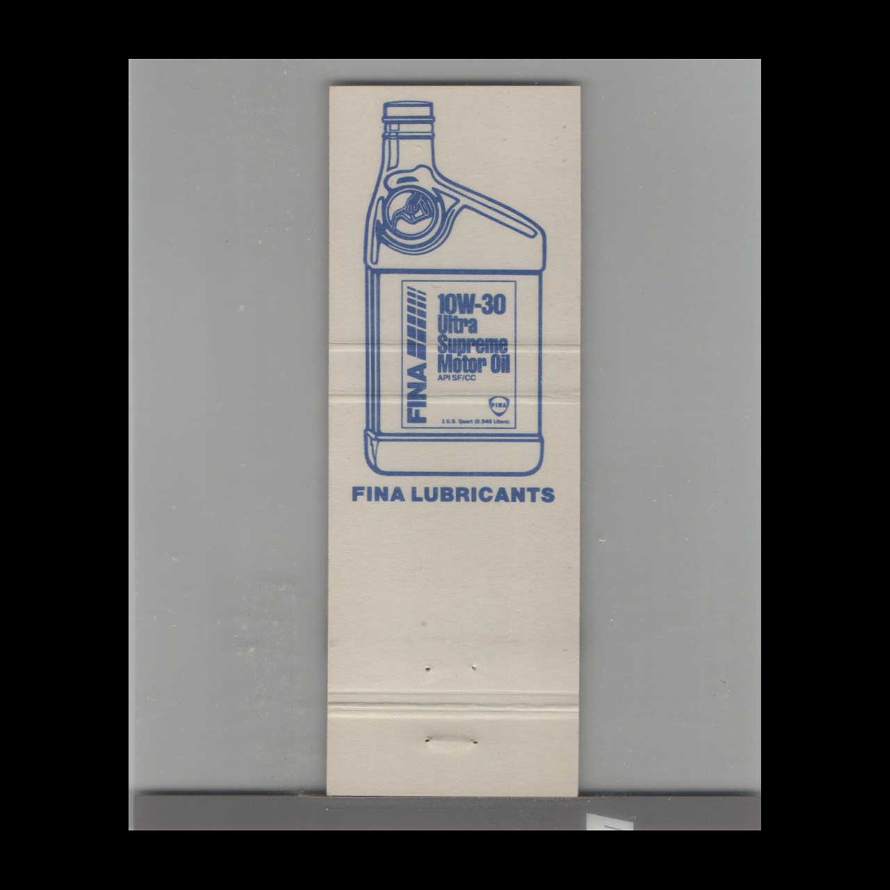 Matchbook Cover Miami FL Quality Roost Fina Gas Station Matchbook Cover Miami FL Quality Roost Fina Gas Station