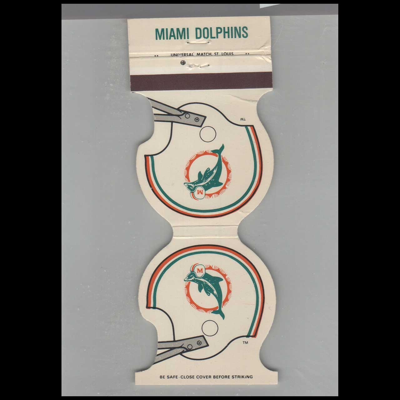 1980 Miami Dolphins Schedule Matchbook Cover Miami FL 1980 Miami Dolphins Schedule Matchbook Cover Miami FL