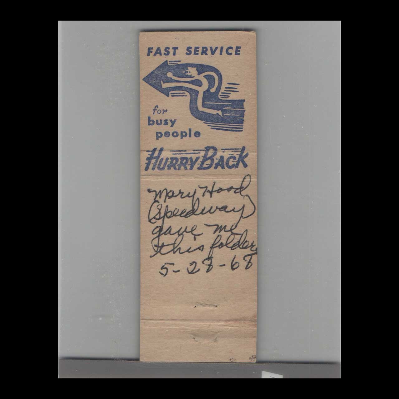 Smileys Jiffy Car Wash Terre Haute IN Matchbook Cover Smileys Jiffy Car Wash Terre Haute IN Matchbook Cover