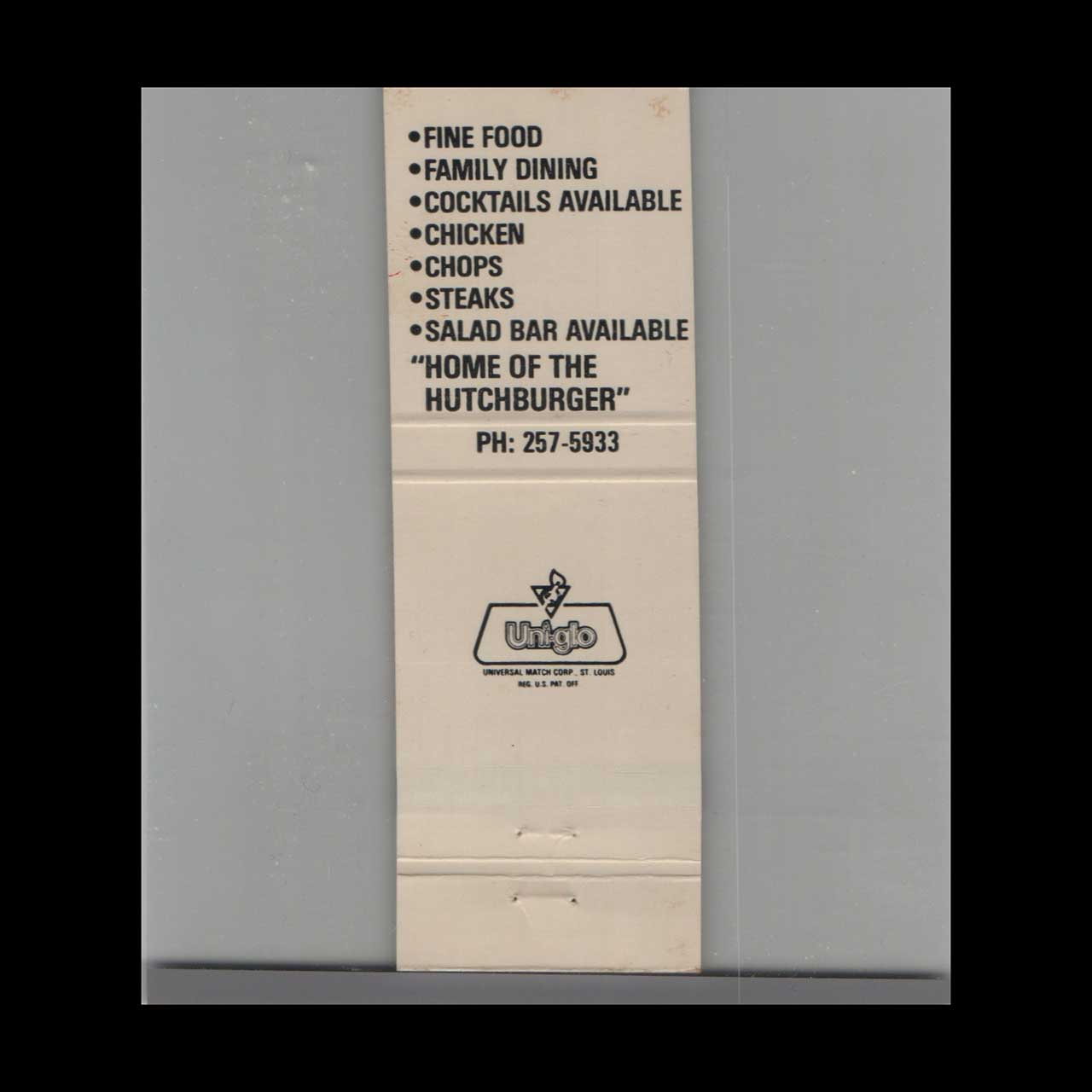 Red Cedar Family Restaurant Matchbook Cover Pacific MO Red Cedar Family Restaurant Matchbook Cover Pacific MO