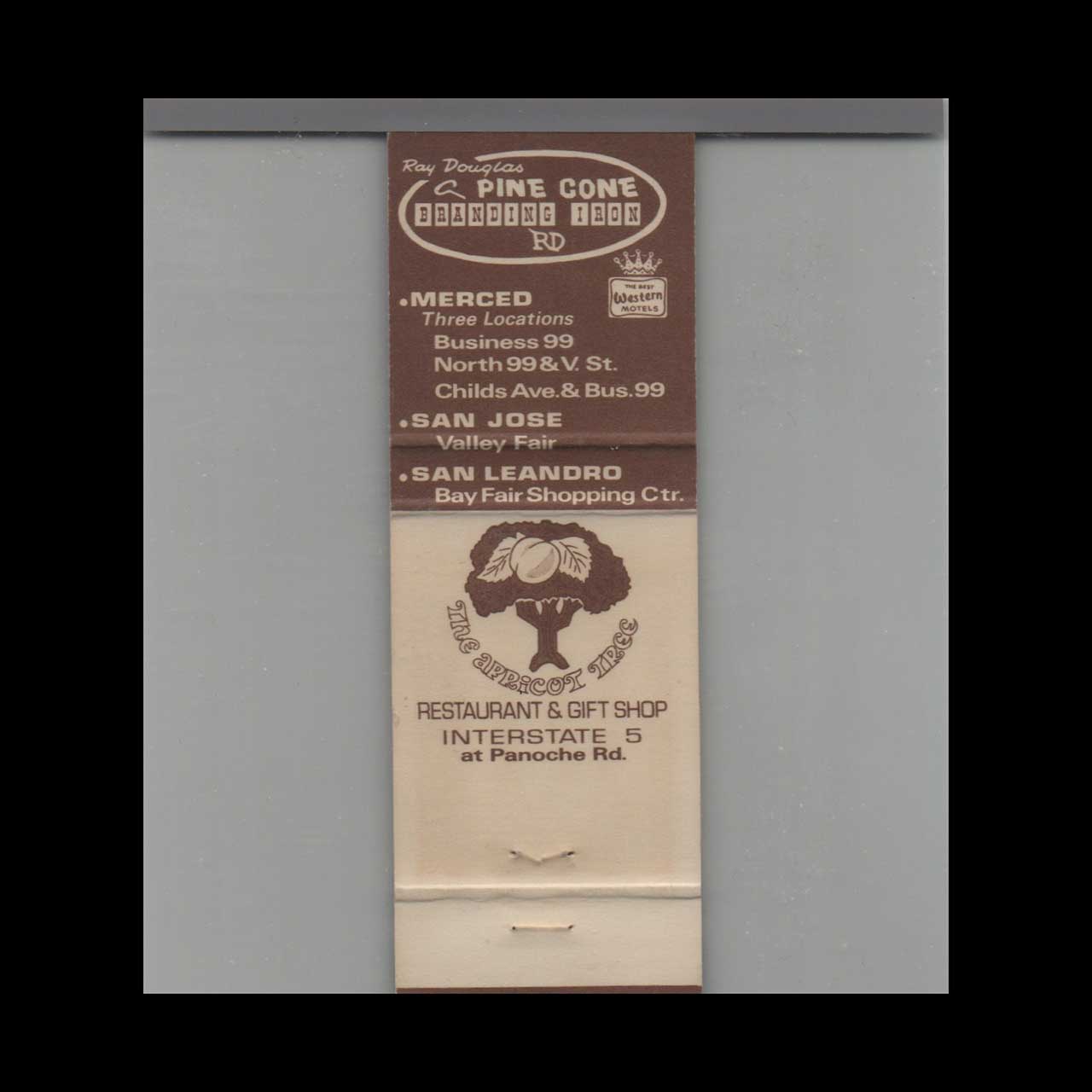 The Apricot Tree Restaurant Merced Matchbook Cover The Apricot Tree Restaurant Merced Matchbook Cover
