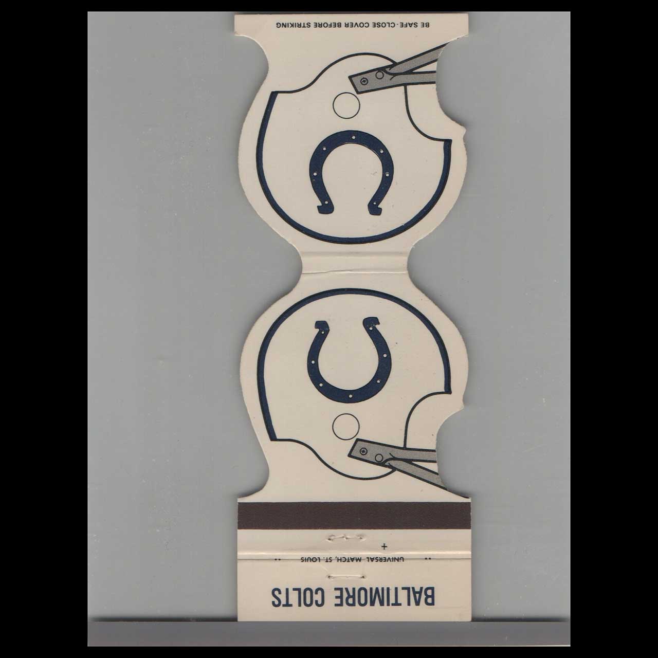 1979 Baltimore Colts Football Schedule Matchbook Cover 1979 Baltimore Colts Football Schedule Matchbook Cover