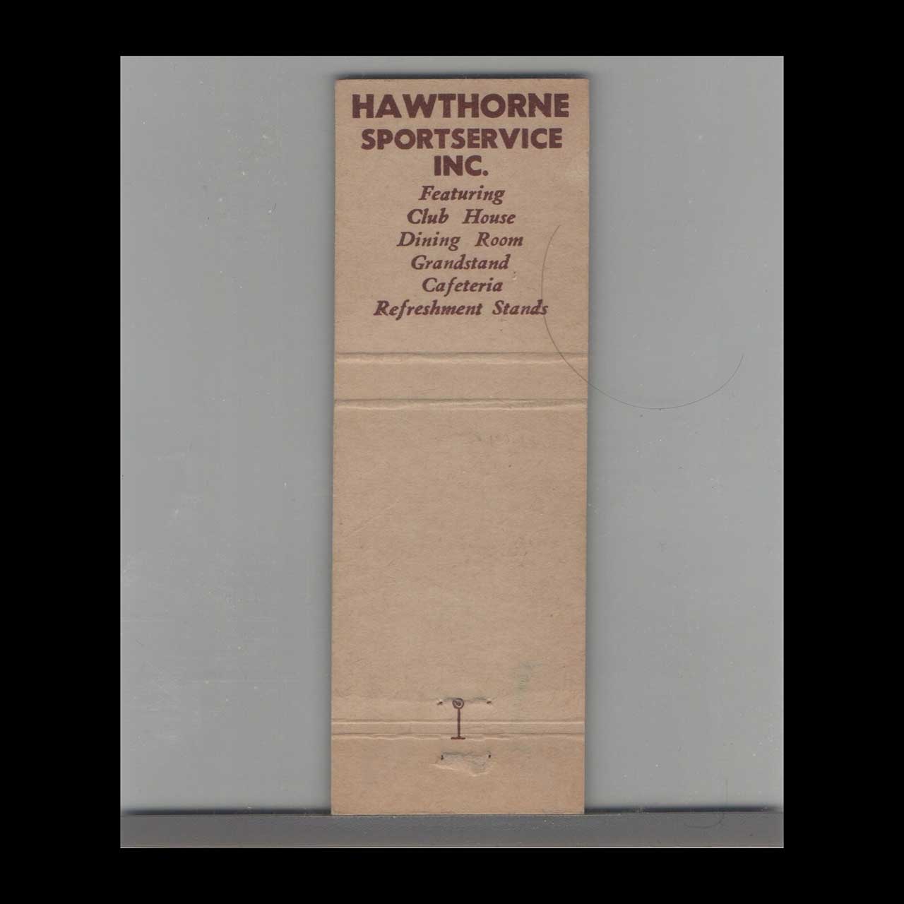 Hawthorne Fine Foods Chicago Matchbook Cover Hawthorne Fine Foods Chicago Matchbook Cover