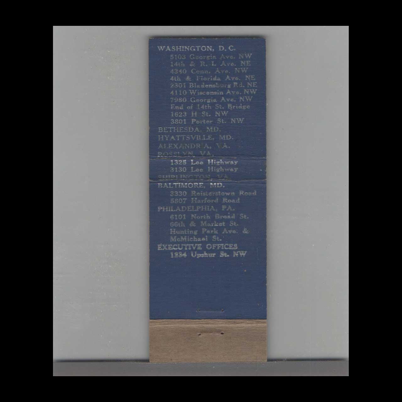 Hot Shoppes Drive In Restaurants Matchbook Cover Hot Shoppes Drive In Restaurants Matchbook Cover