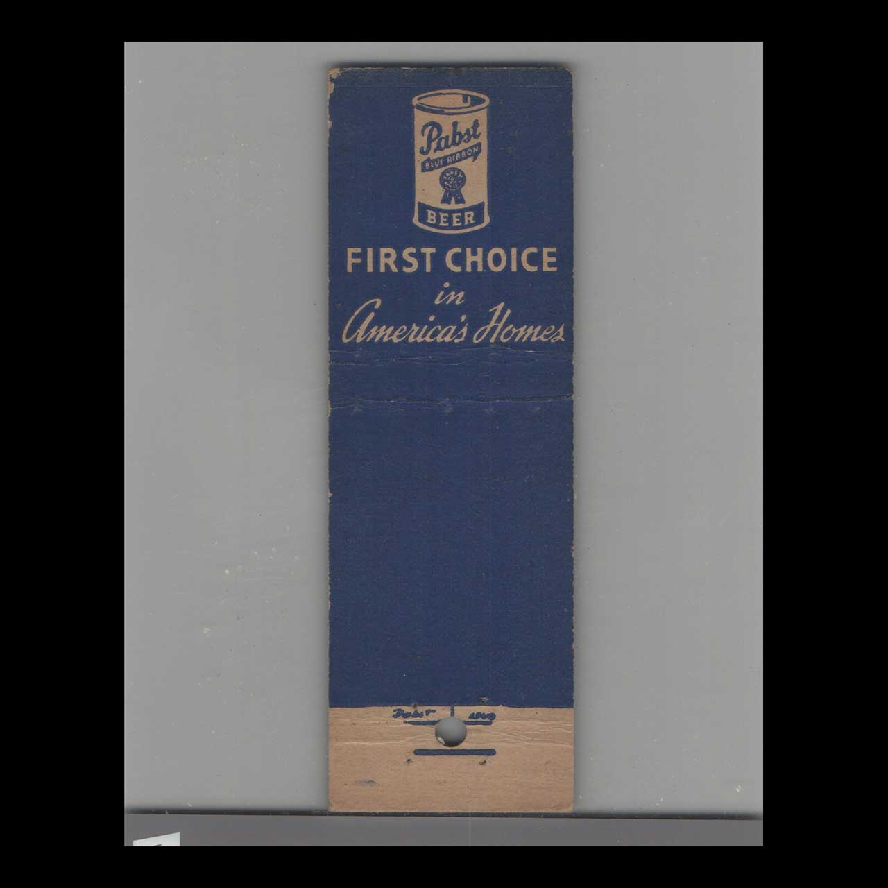 Pabst Beer Pearl Harbor Yacht Club Matchbook Cover Pabst Beer Pearl Harbor Yacht Club Matchbook Cover