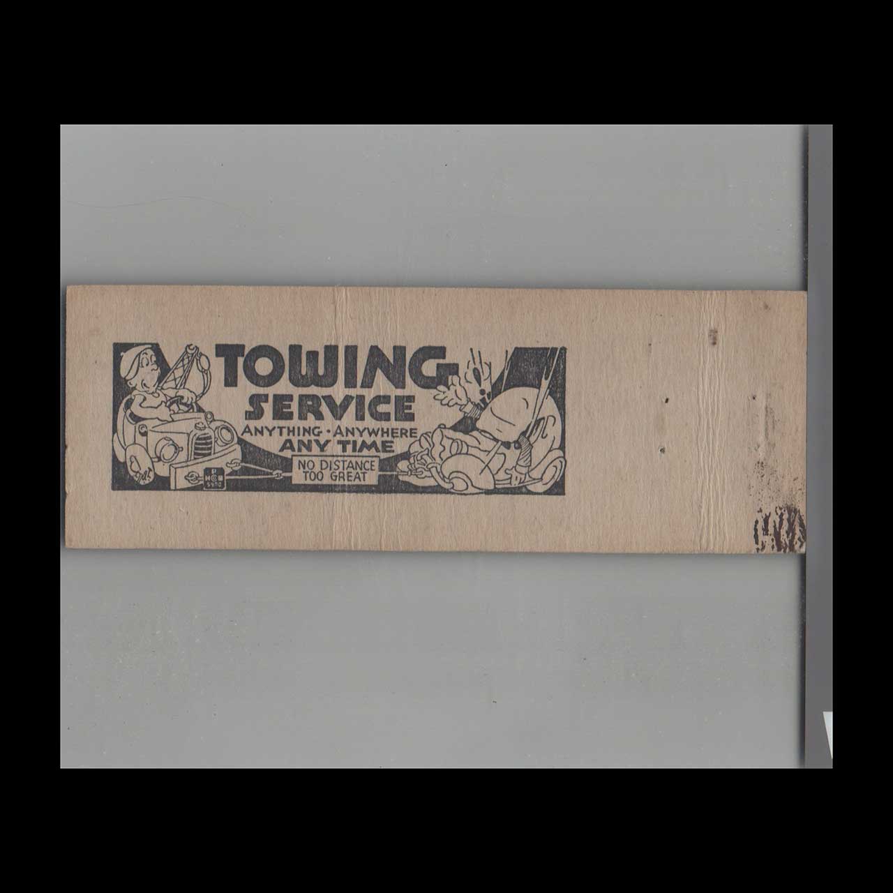 Rolfs Standard Service Dickinson ND Matchbook Cover Rolfs Standard Service Dickinson ND Matchbook Cover