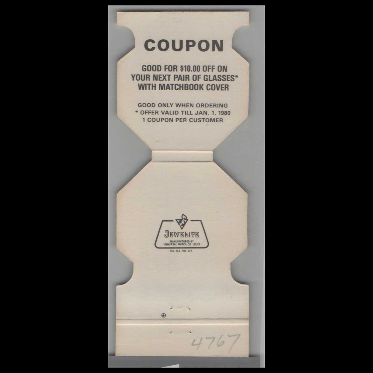 The Frame Up Opticians Matchbook Cover Williamsville NY The Frame Up Opticians Matchbook Cover Williamsville NY