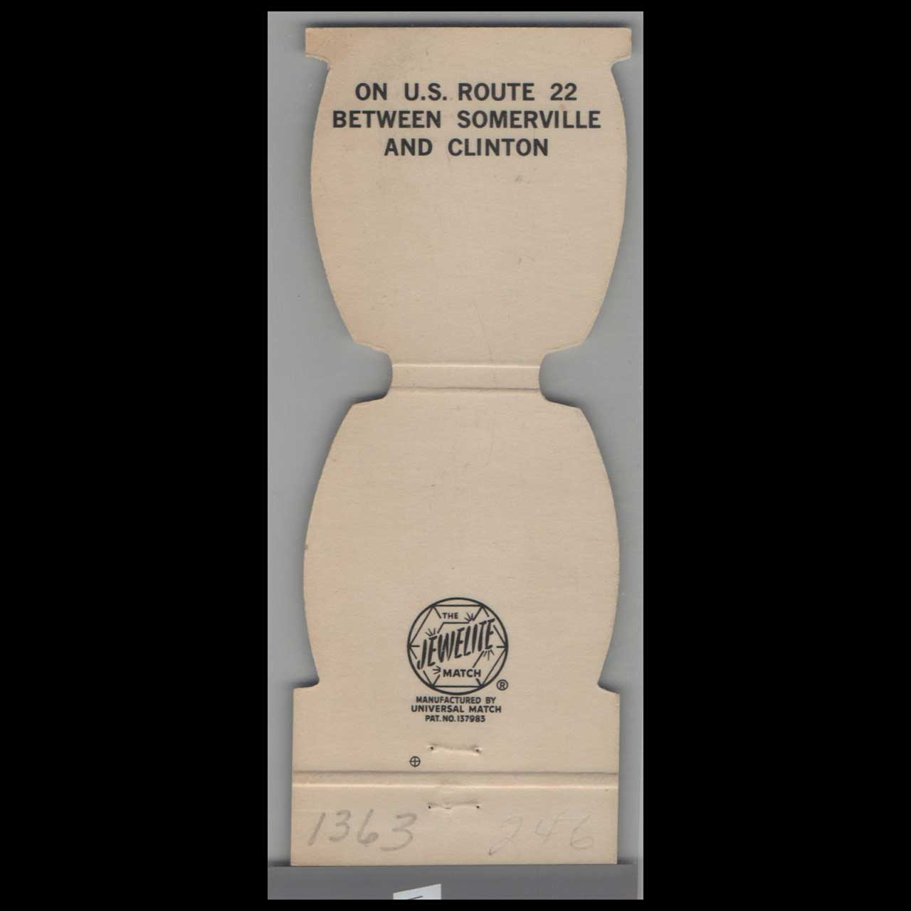 Fiddlers Inn Restaurant Matchbook Cover Whitehouse NJ Fiddlers Inn Restaurant Matchbook Cover Whitehouse NJ