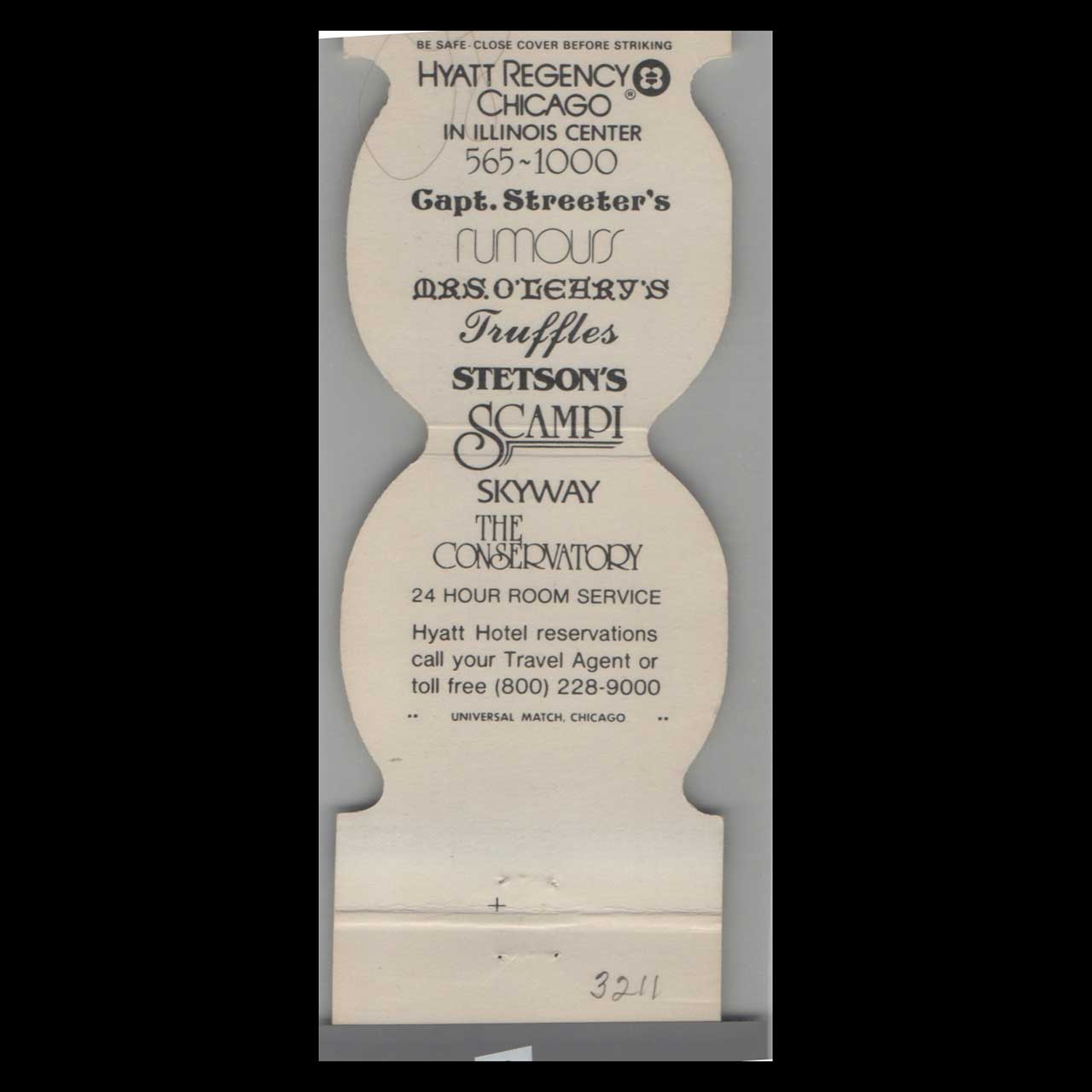 The Skyway Restaurant Chicago Matchbook Cover The Skyway Restaurant Chicago Matchbook Cover