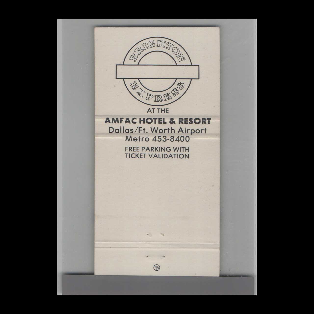 Brighton Express Trucking Dallas Fort Worth Matchbook Cover Brighton Express Trucking Dallas Fort Worth Matchbook Cover