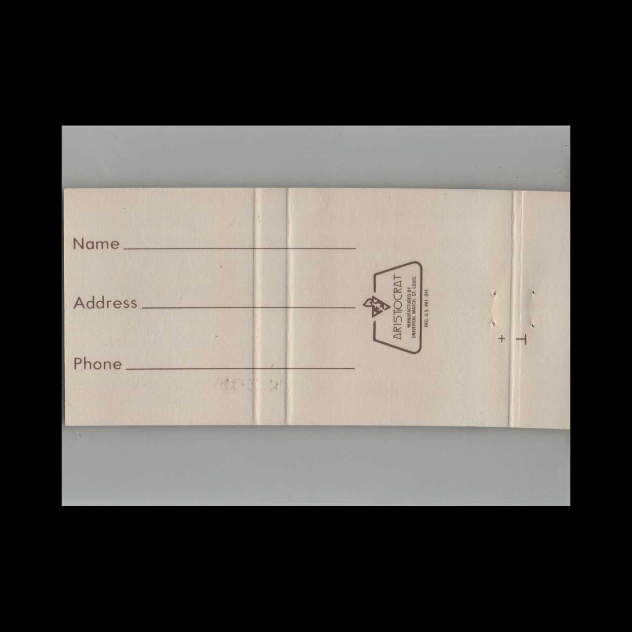 The Original Wooden Nickel Matchbook Cover Breezewood PA The Original Wooden Nickel Matchbook Cover Breezewood PA