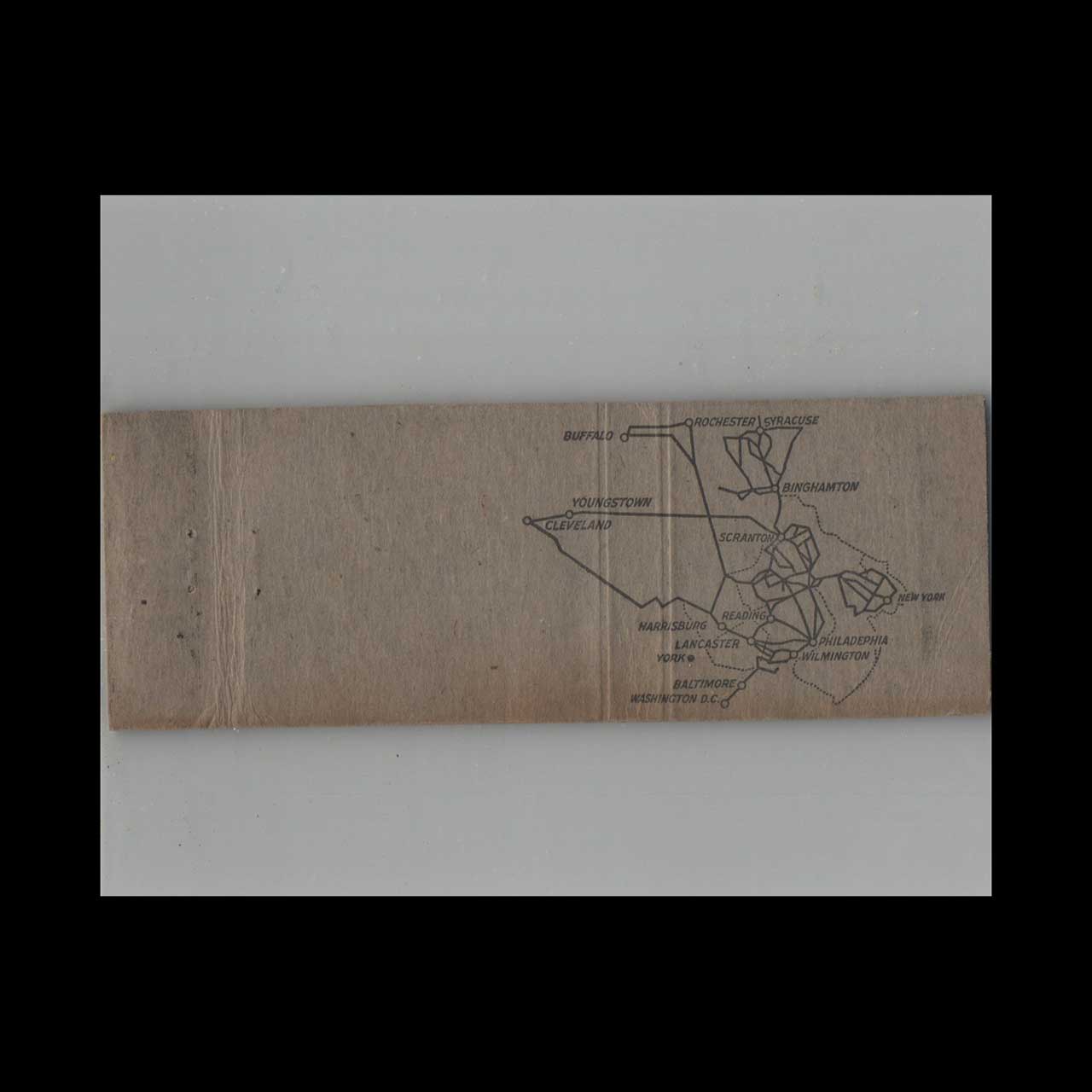 Trucking Shirks Motor Express Matchbook Cover Lancaster PA Trucking Shirks Motor Express Matchbook Cover Lancaster PA