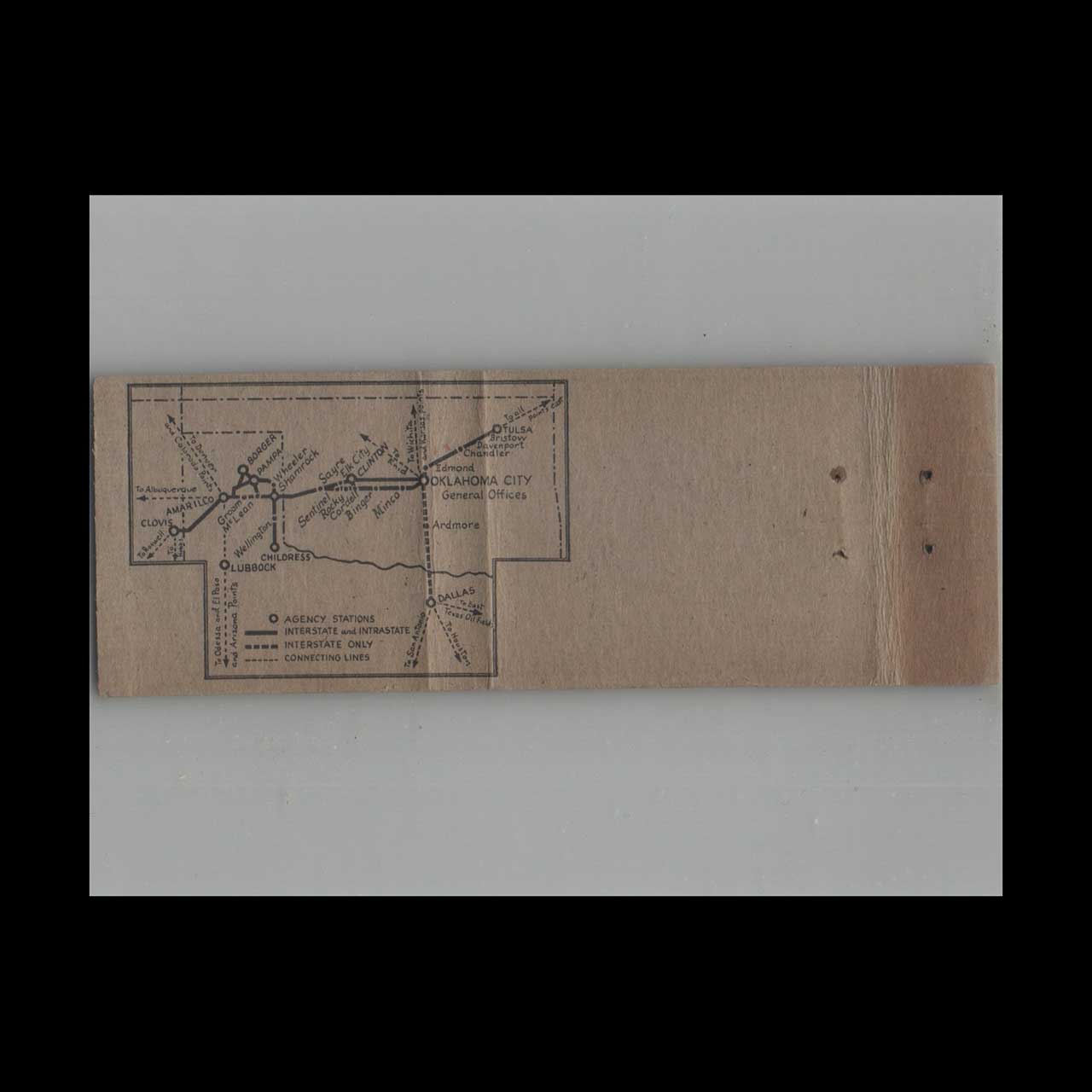 Lee Way Motor Freight Matchbook Cover New Mexico Lee Way Motor Freight Matchbook Cover New Mexico