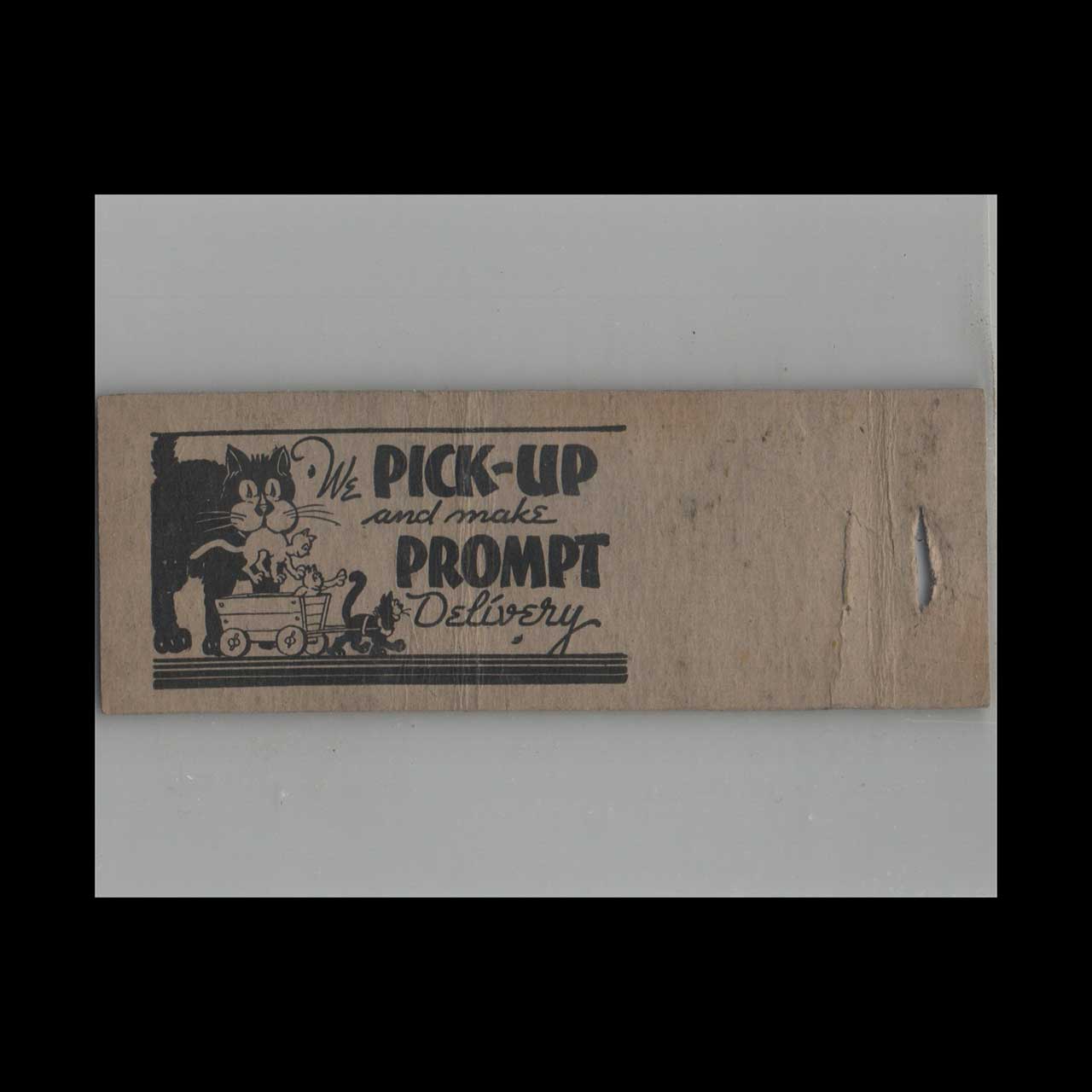 E A Schlairet Transfer Co Trucking Matchbook Cover E A Schlairet Transfer Co Trucking Matchbook Cover